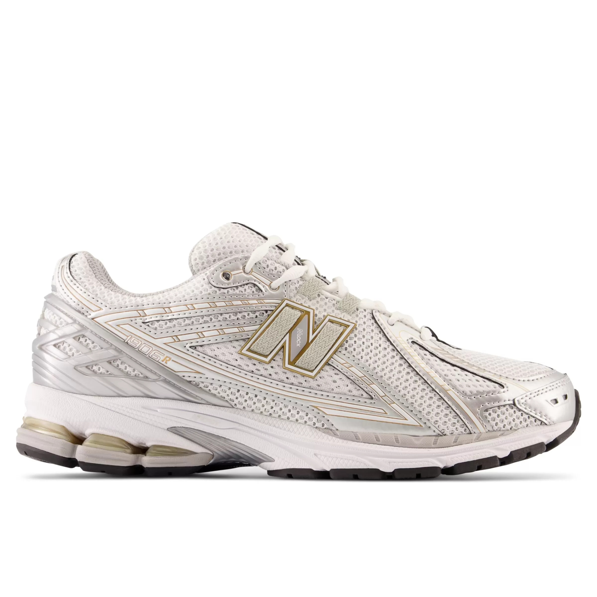 New Balance Entraînement | Chaussures-1906R White avec Rain Cloud et Silver Metallic