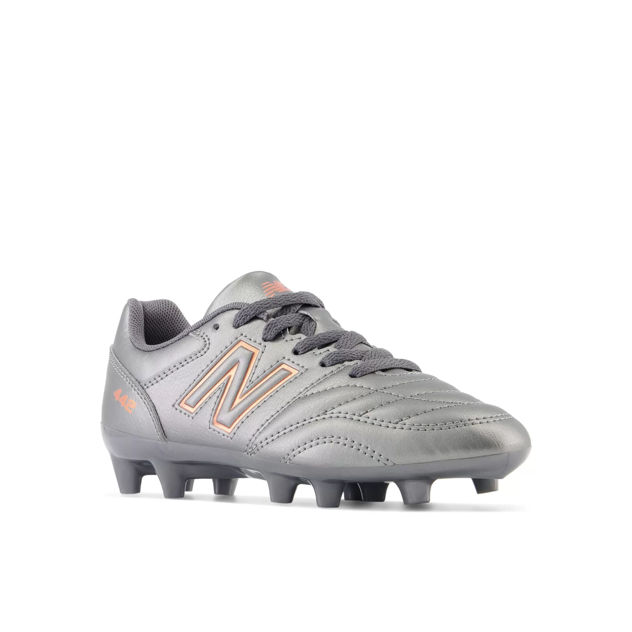 New Balance Chaussures | Chaussures de Football-442v2AcademyJuniorFG Silver avec Graphite et Copper