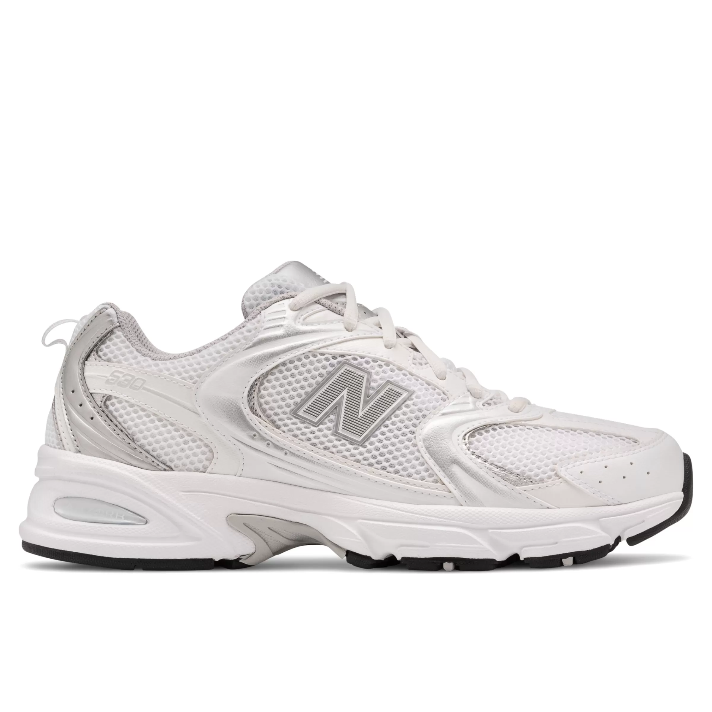 New Balance Acheter par modèle | Chaussures-530 NB White avec Silver Metallic