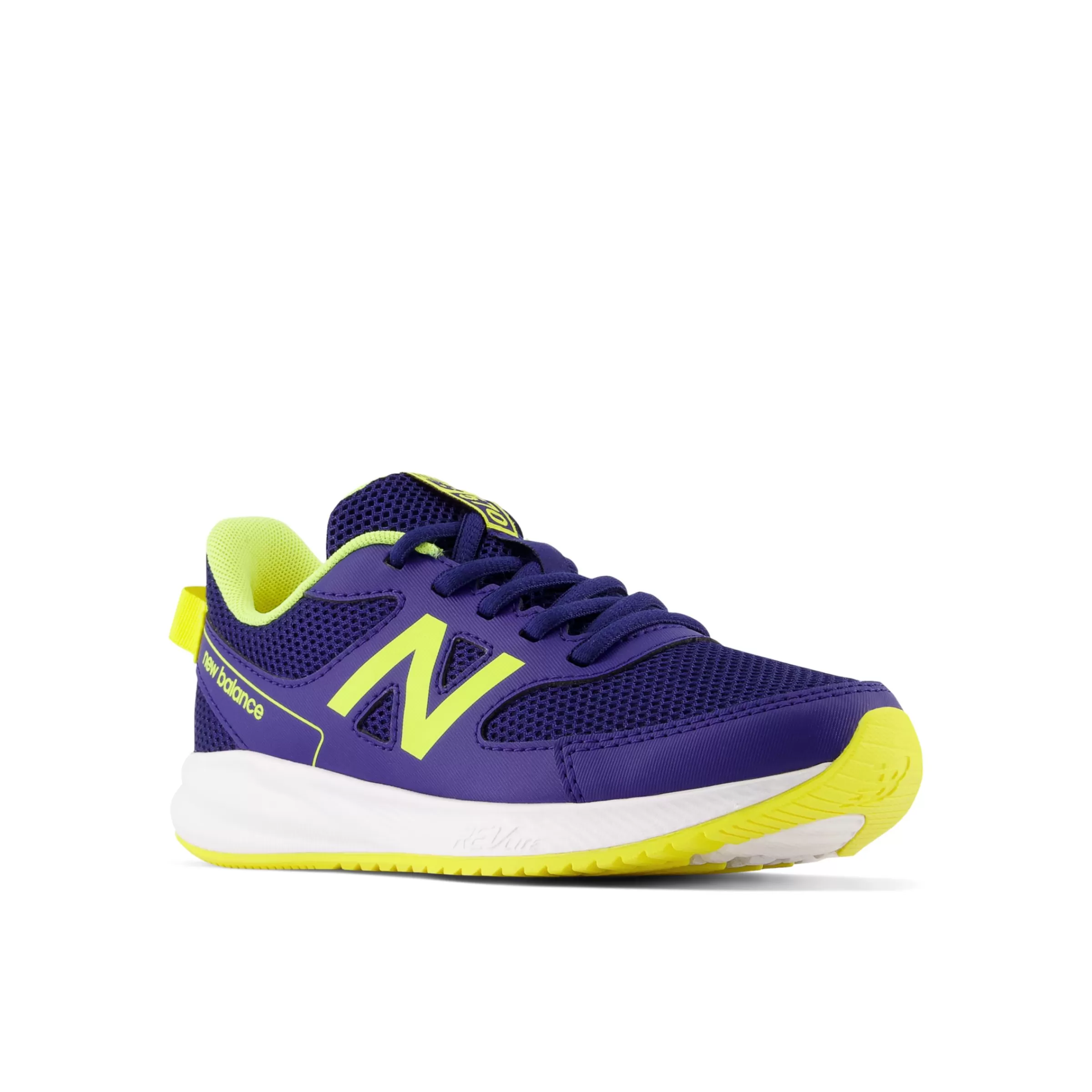 New Balance Chaussures de Running | Chaussures-570v3 Blue avec Happy Yellow et White