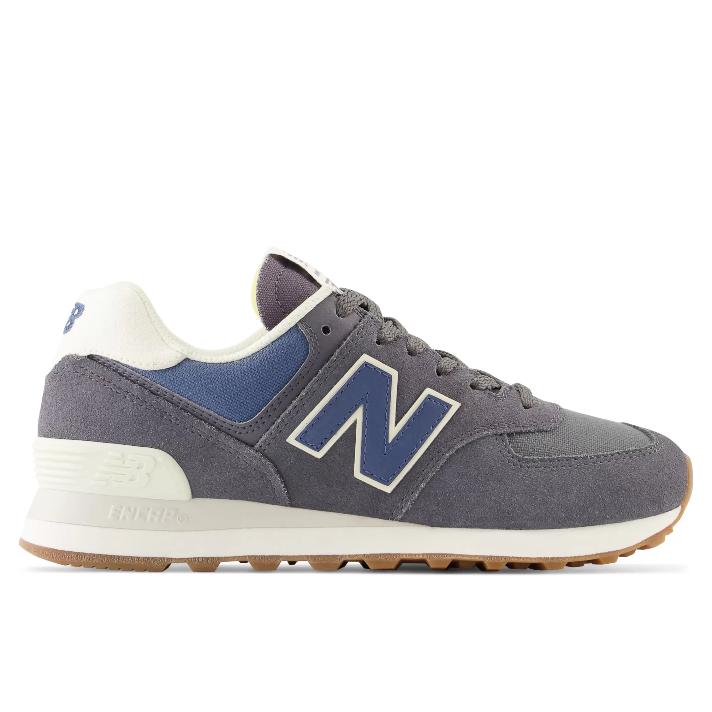 New Balance Chaussures Soldes-574 Magnet avec Vintage Indigo et Angora