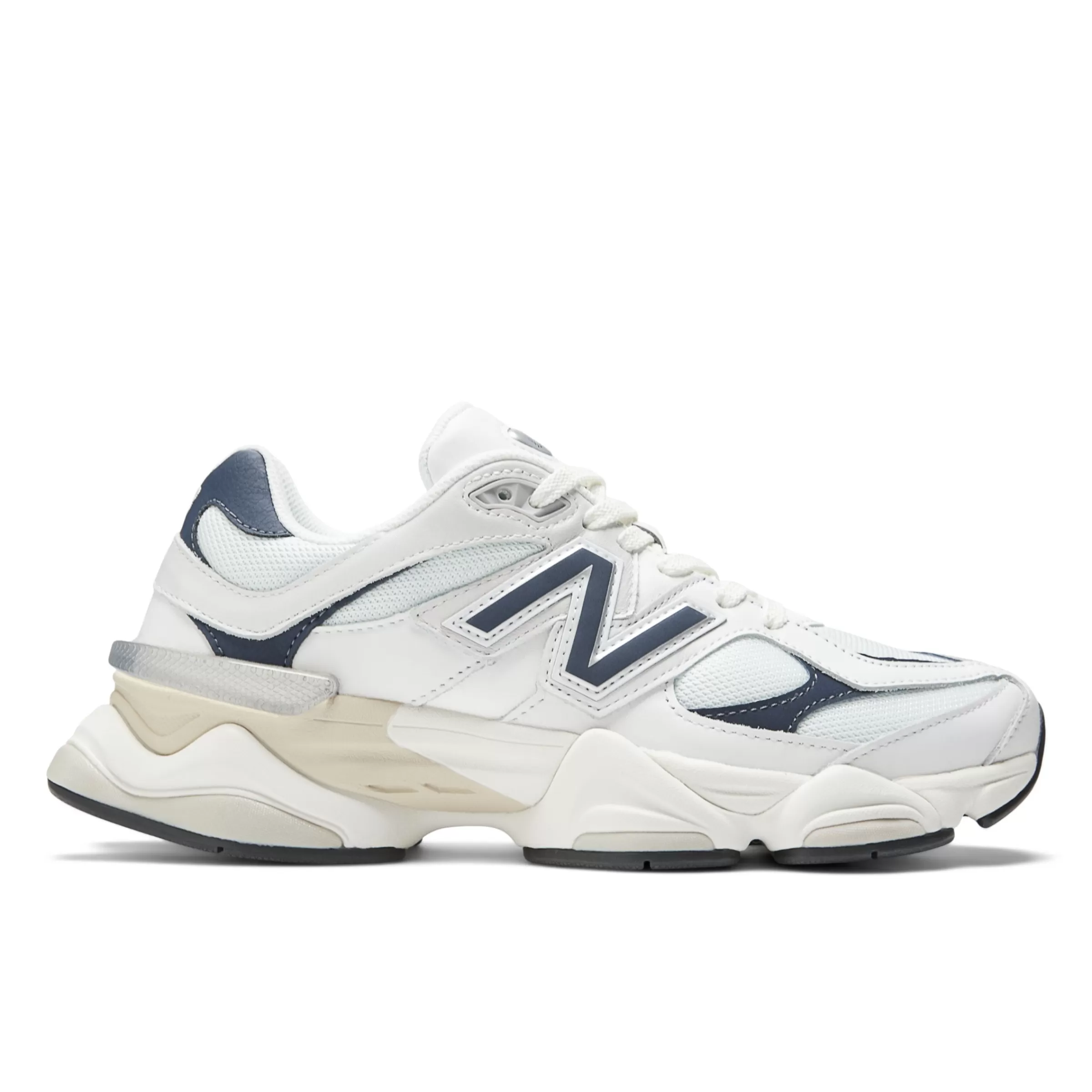 New Balance Entraînement | Chaussures-9060 White avec NB Navy et Sea Salt