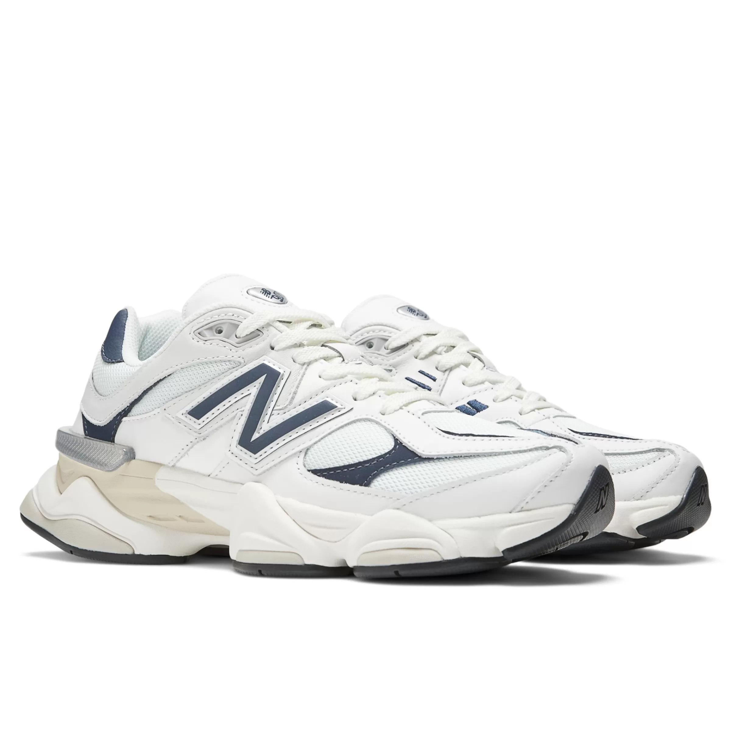 New Balance Entraînement | Chaussures-9060 White avec NB Navy et Sea Salt