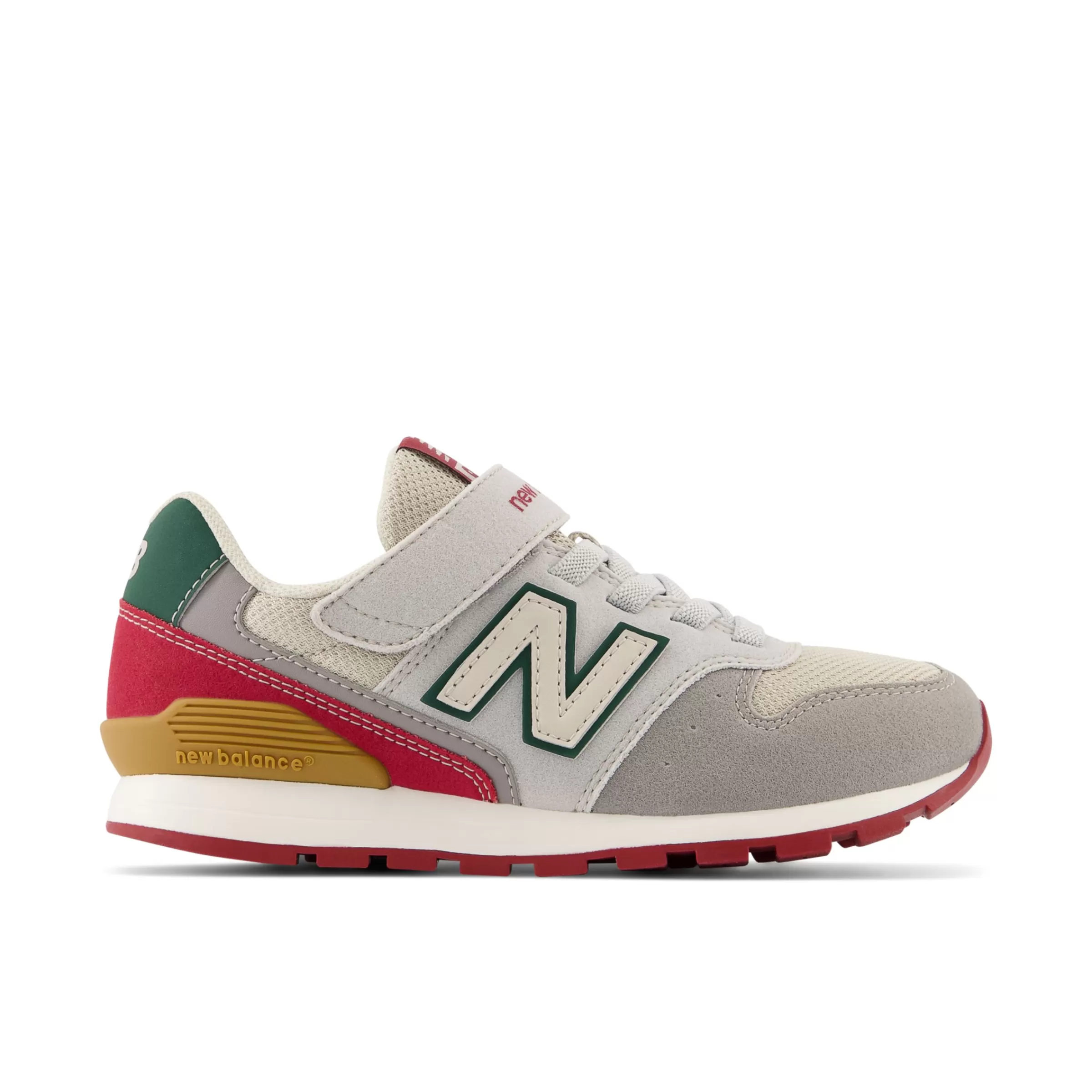 New Balance Sneakers | Chaussures-996BungeeLacewithTopStrap Grey avec Beige et Light Gray