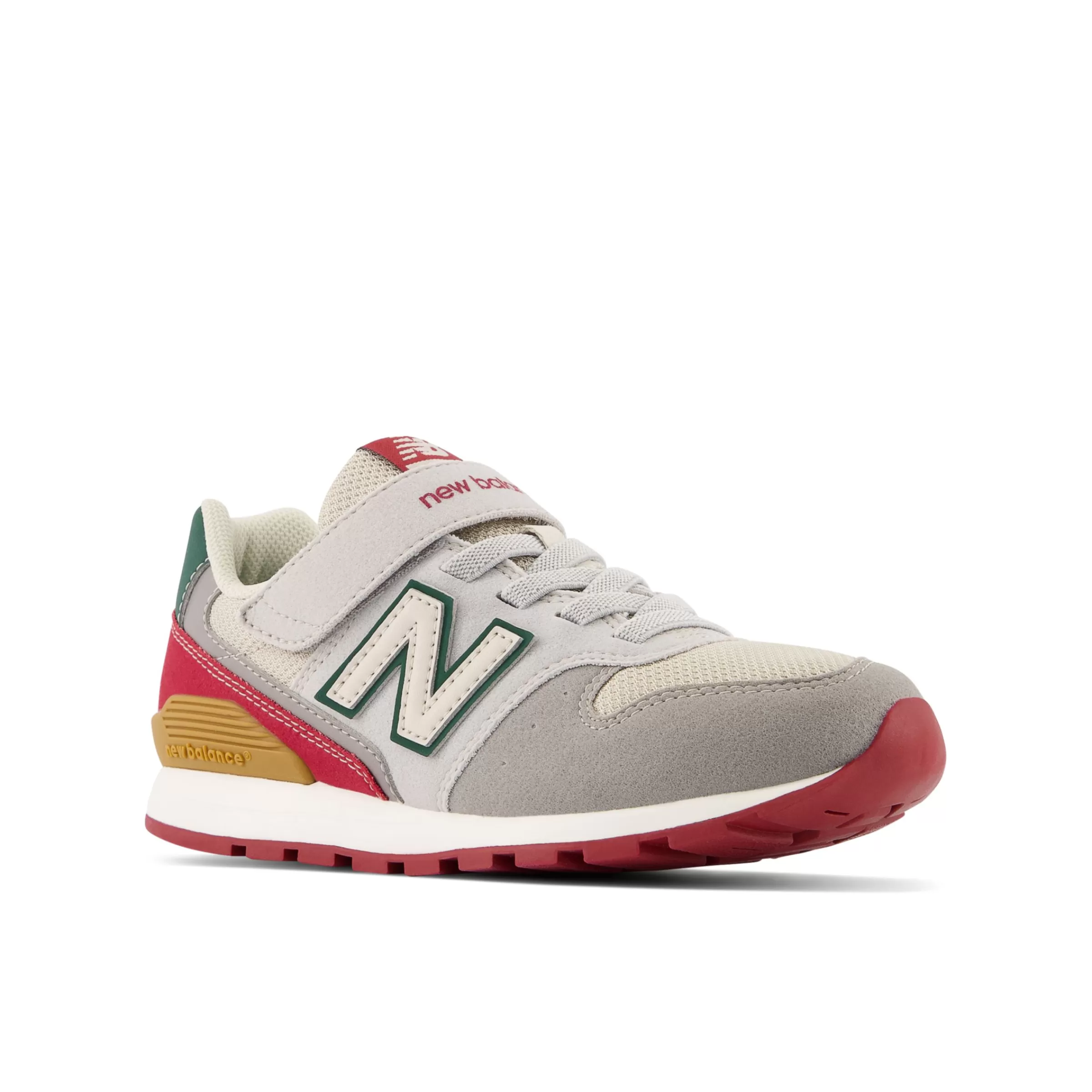 New Balance Sneakers | Chaussures-996BungeeLacewithTopStrap Grey avec Beige et Light Gray