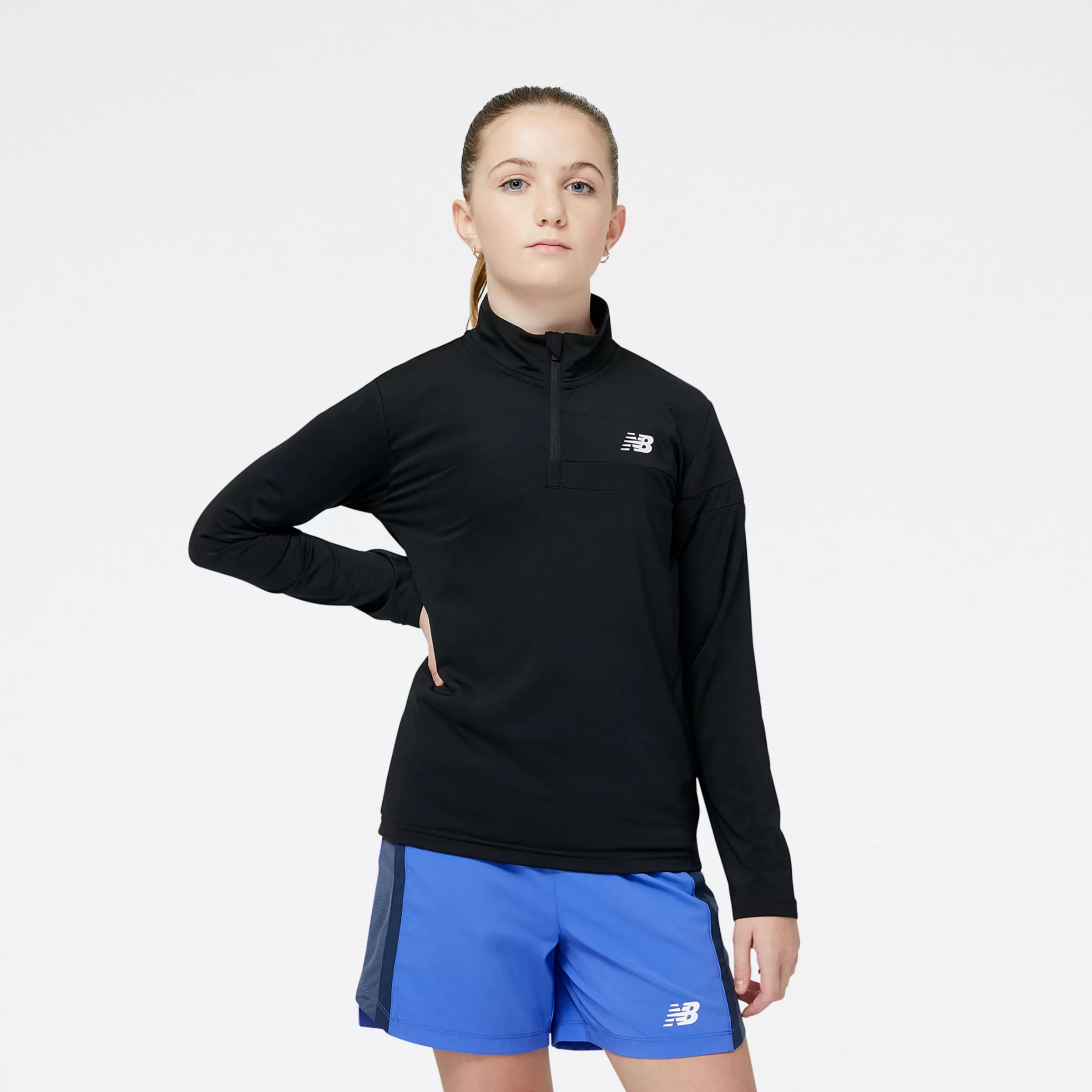 New Balance Vêtements Soldes-AccelerateHalfZip BLACK