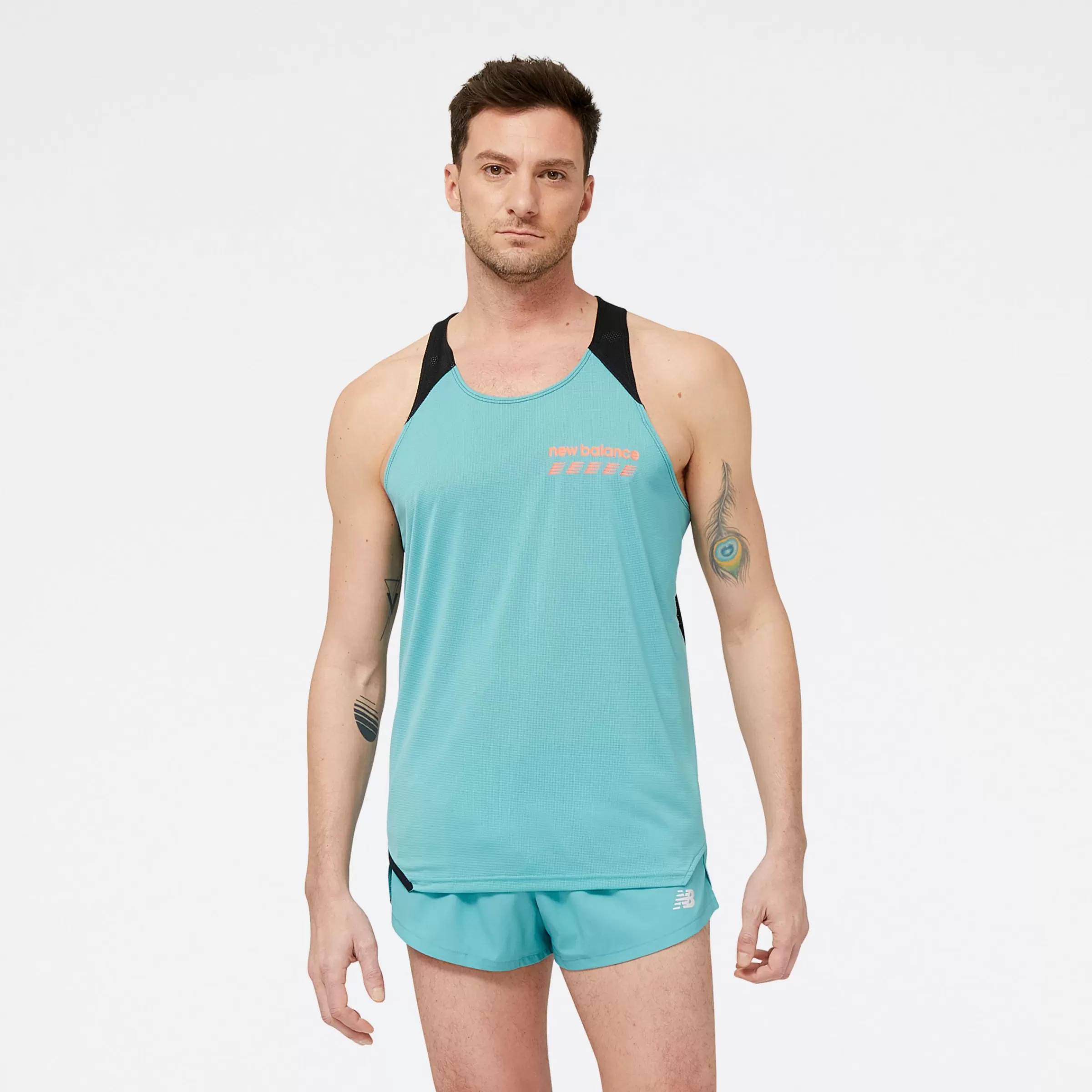 New Balance Vêtements de Running | T-shirts et hauts-AcceleratePacerSinglet FADED TEAL