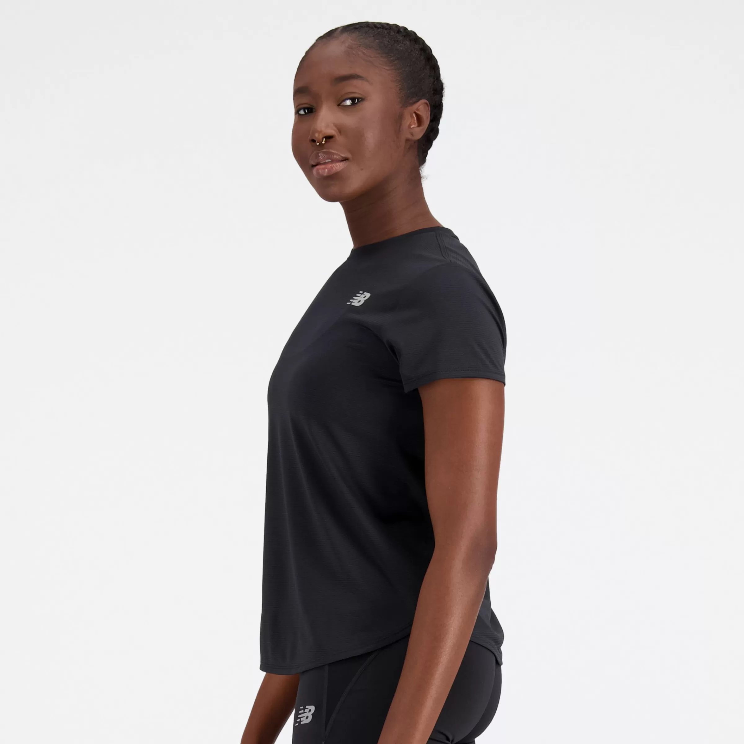 New Balance Vêtements de Running | T-shirts et hauts-AccelerateShortSleeve BLACK