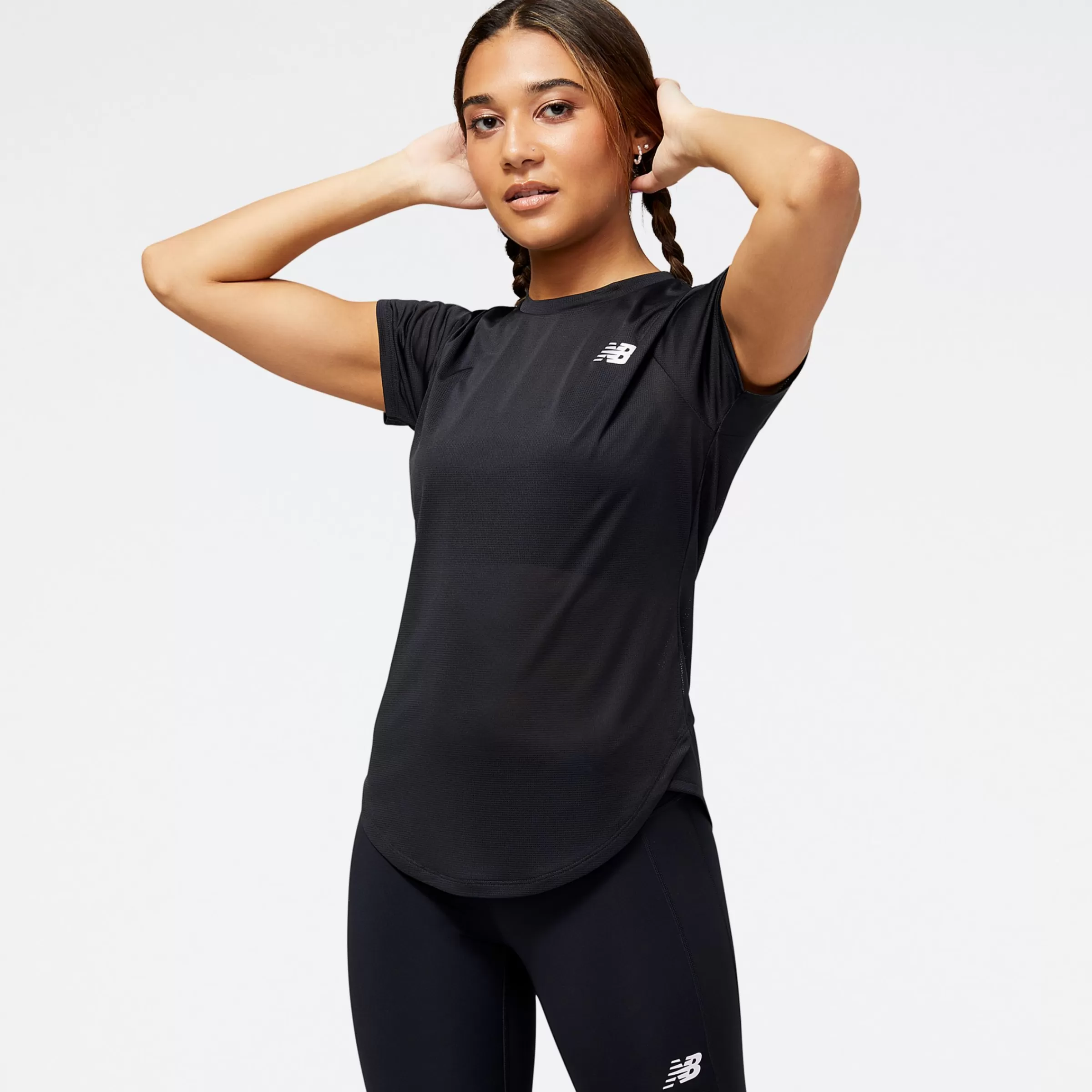 New Balance T-shirts et hauts | Vêtements de Running-AccelerateShortSleeveTop BLACK