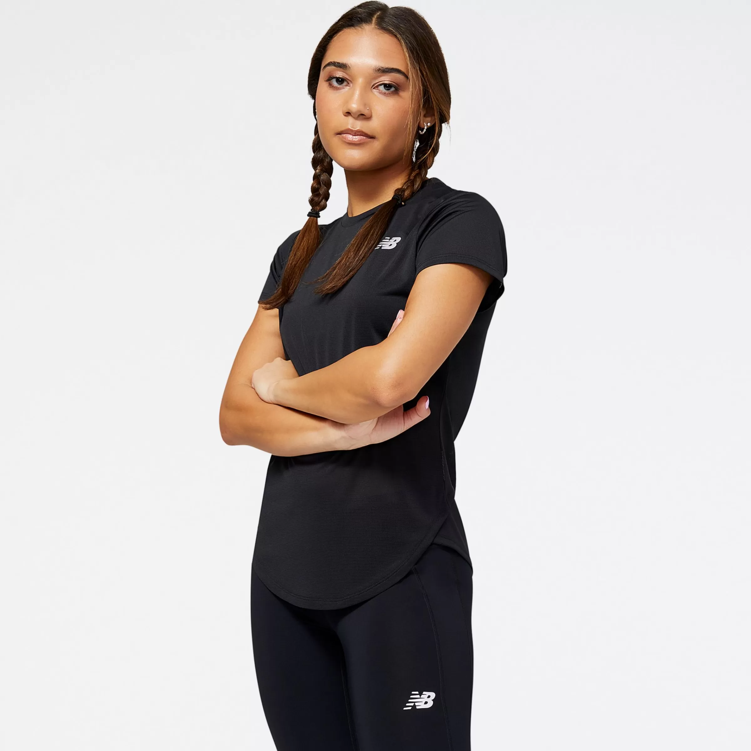 New Balance T-shirts et hauts | Vêtements de Running-AccelerateShortSleeveTop BLACK