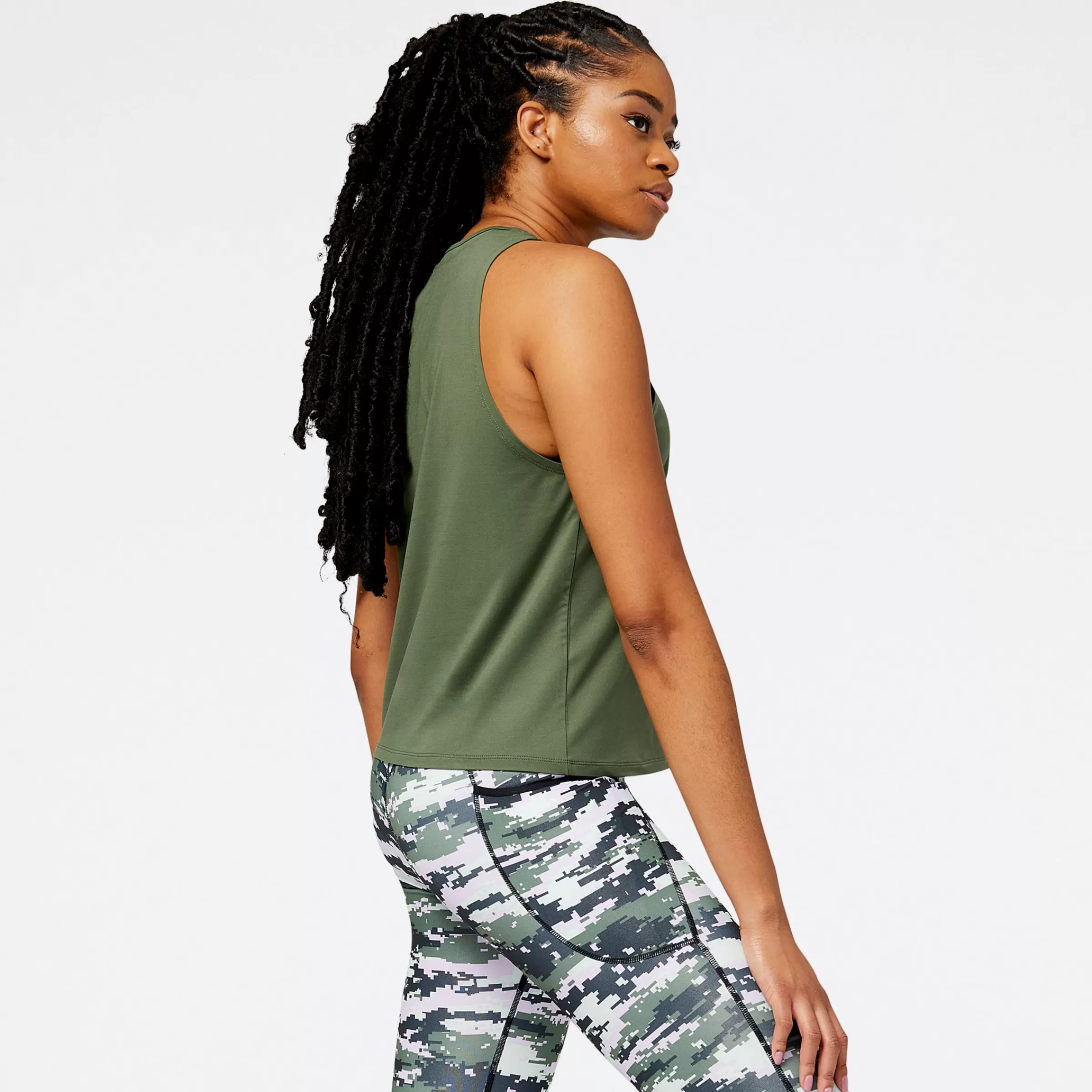 New Balance Vêtements de Running | Entraînement-AchieverTank DEEP OLIVE GREEN