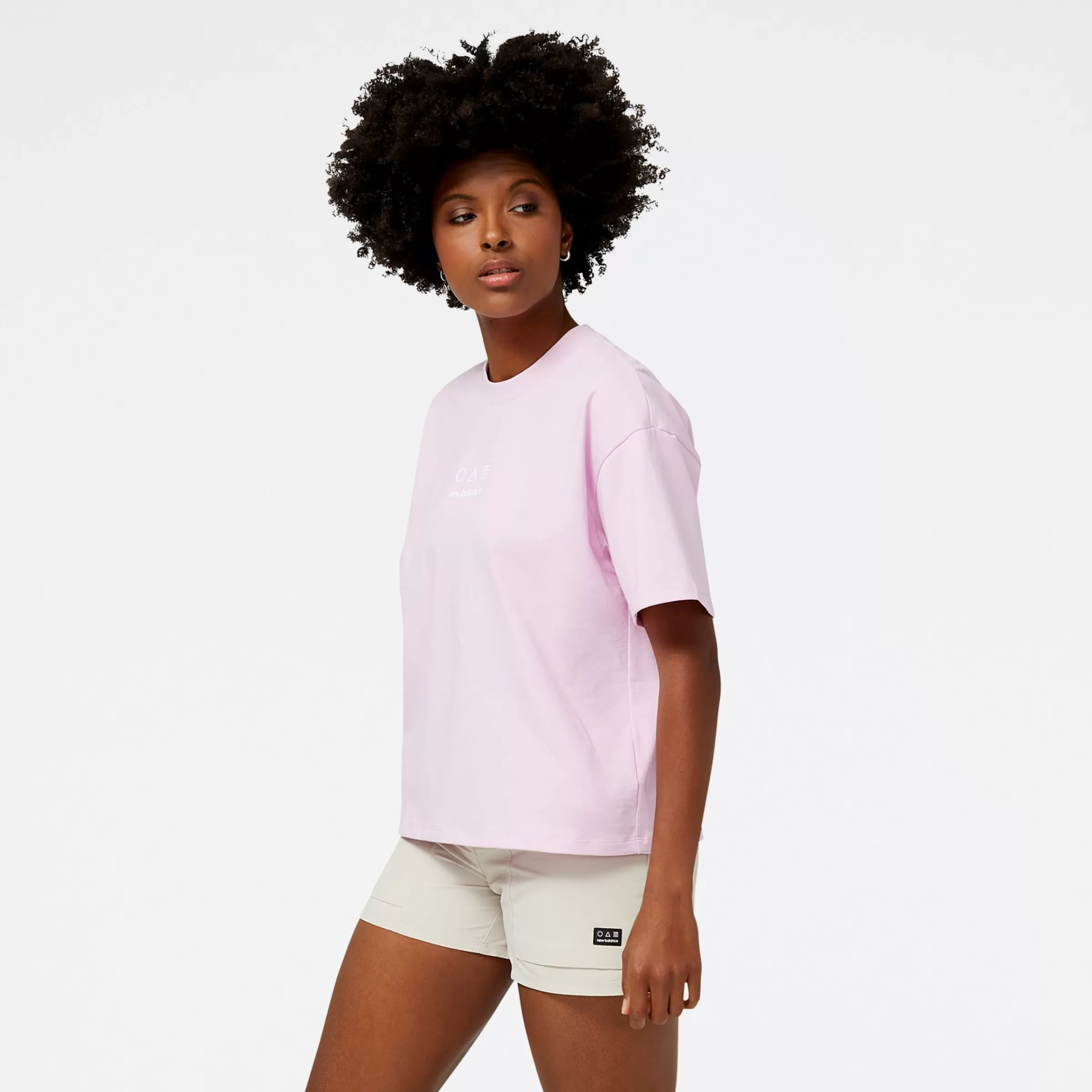 New Balance Tee-shirts et Débardeurs | Vêtements-ATCottonJerseyShortSleeve LILAC CLOUD