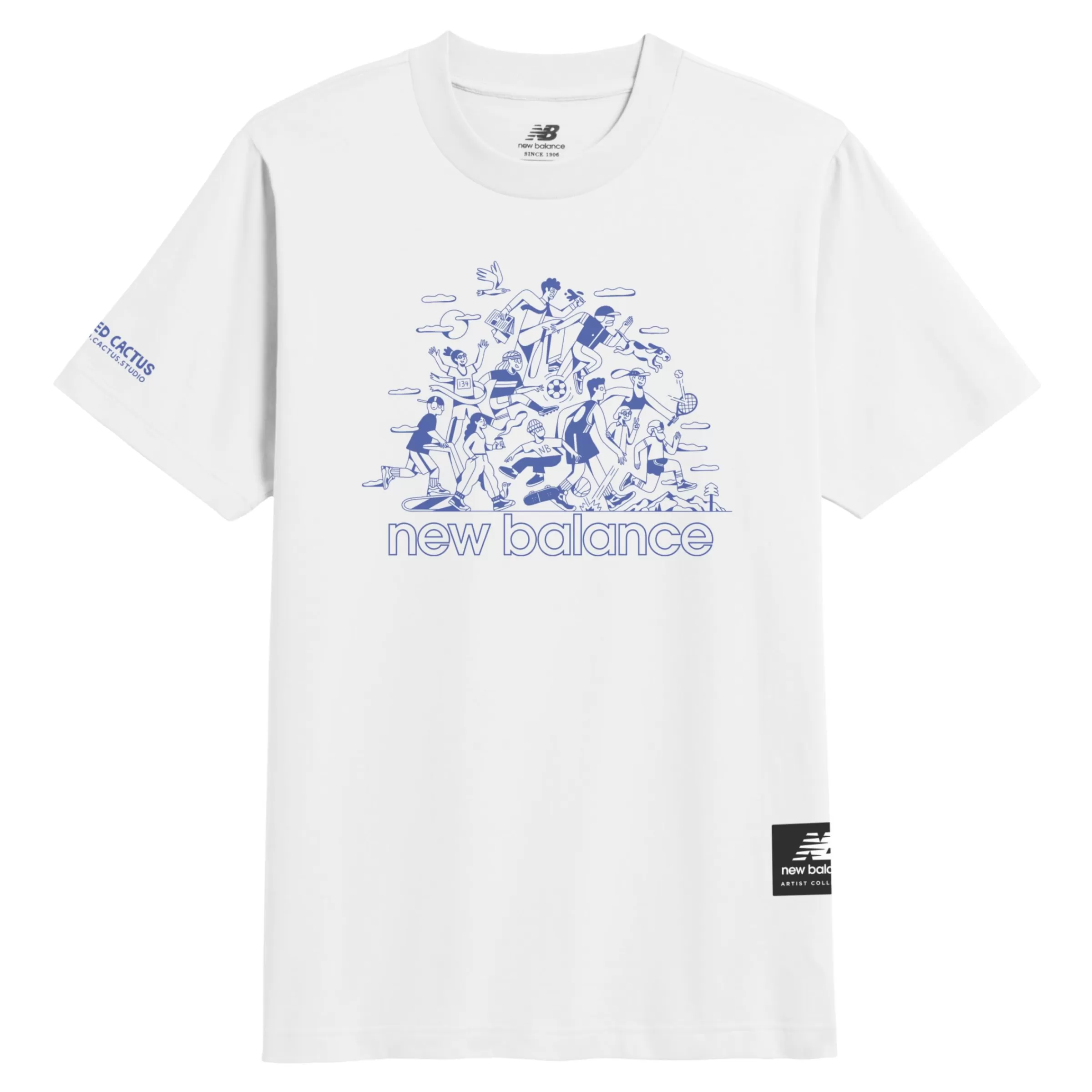 New Balance Vêtements | Tee-shirts et Maillots-AthleticsAronLeahGroupFunT-Shirt WHITE