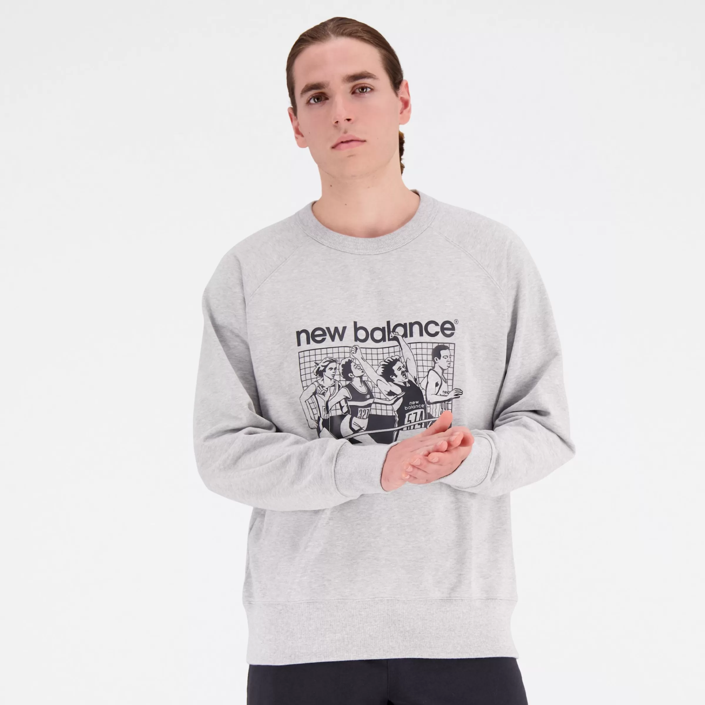 New Balance Vêtements | Sweats à capuche et Sweat-shirts-AthleticsRemasteredGraphicFrenchTerryCrewneck