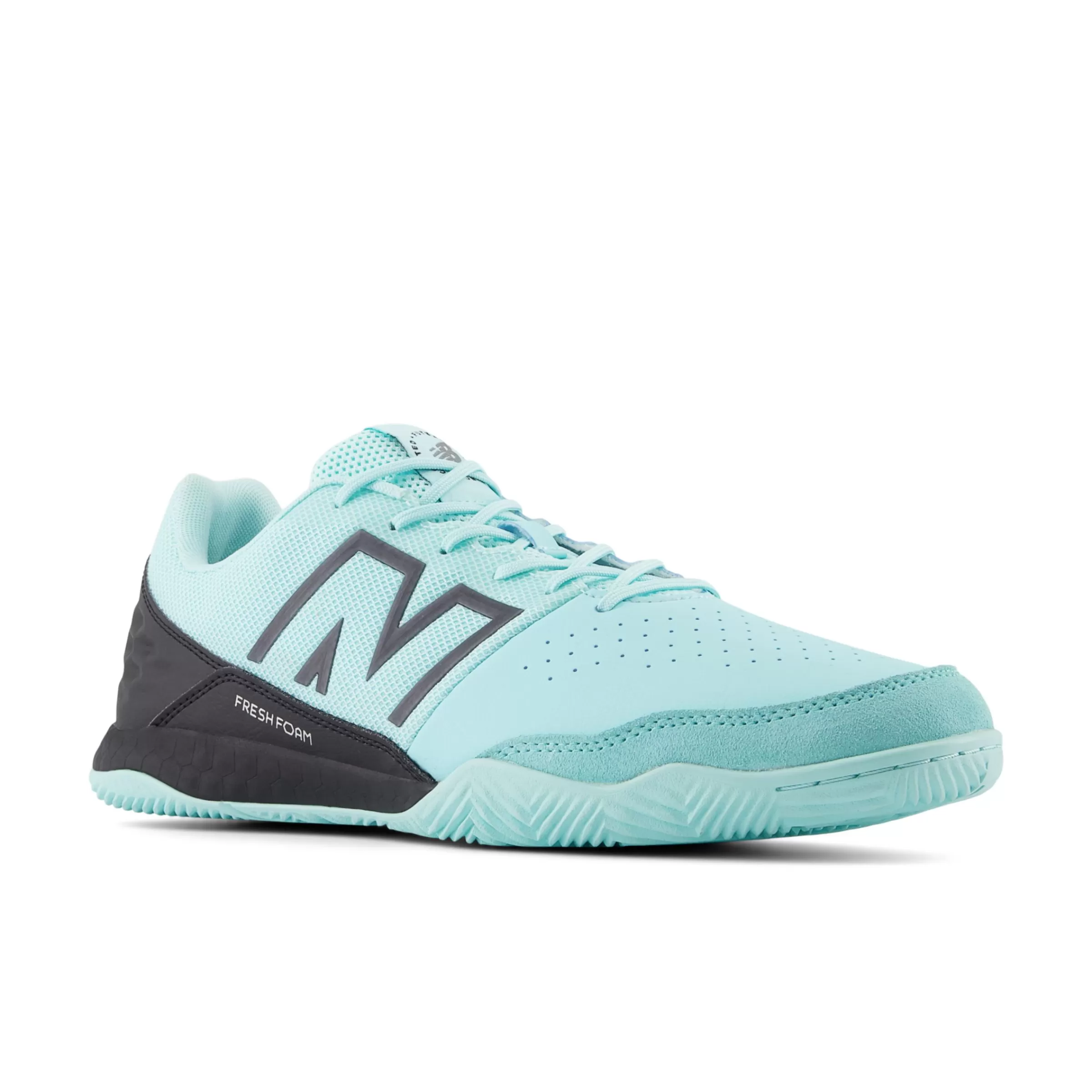 New Balance Chaussures Soldes-Audazov6CommandIN Bright Cyan avec Black et Silver