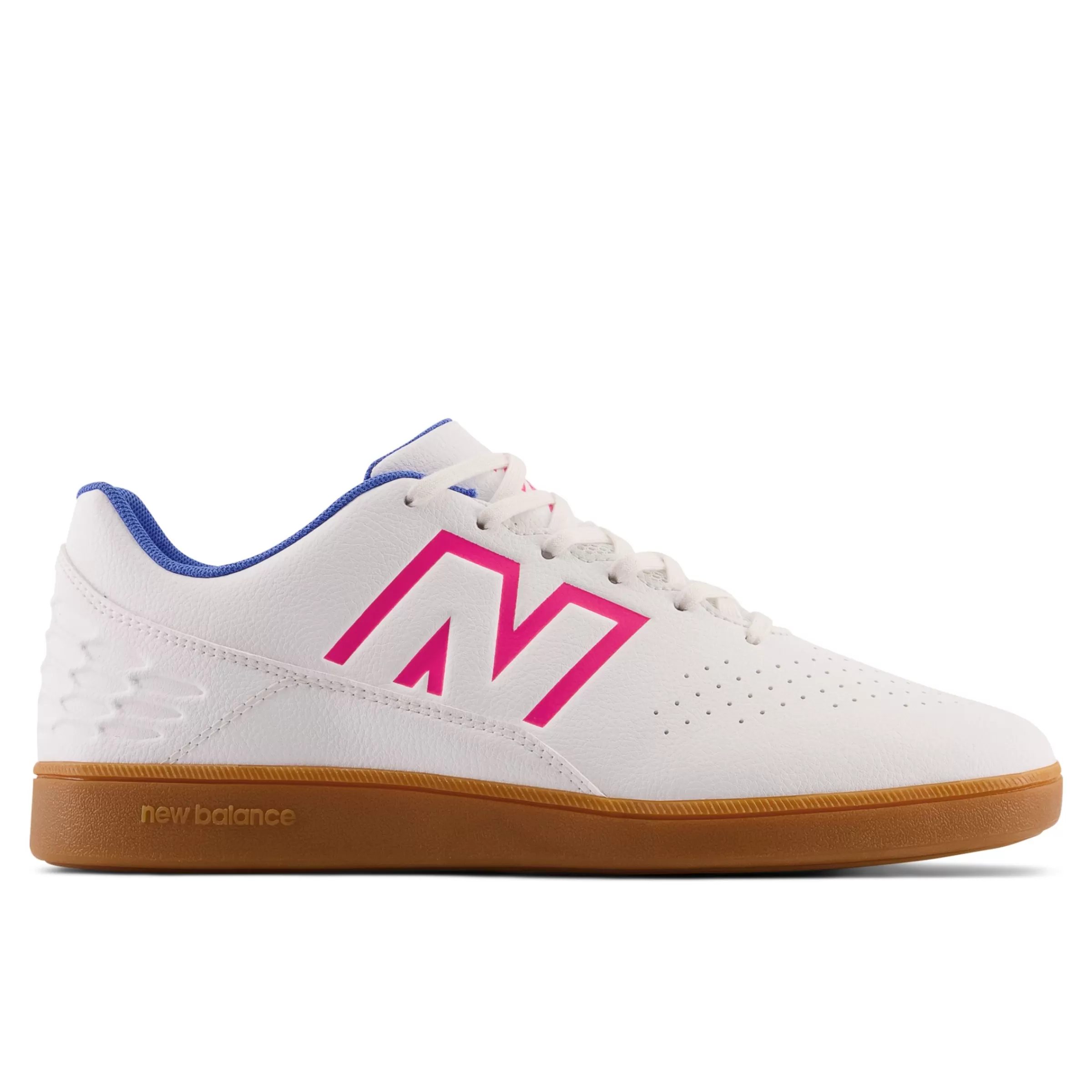 New Balance Sport | Football-Audazov6ControlIN White avec Bright Lapis et Alpha Pink