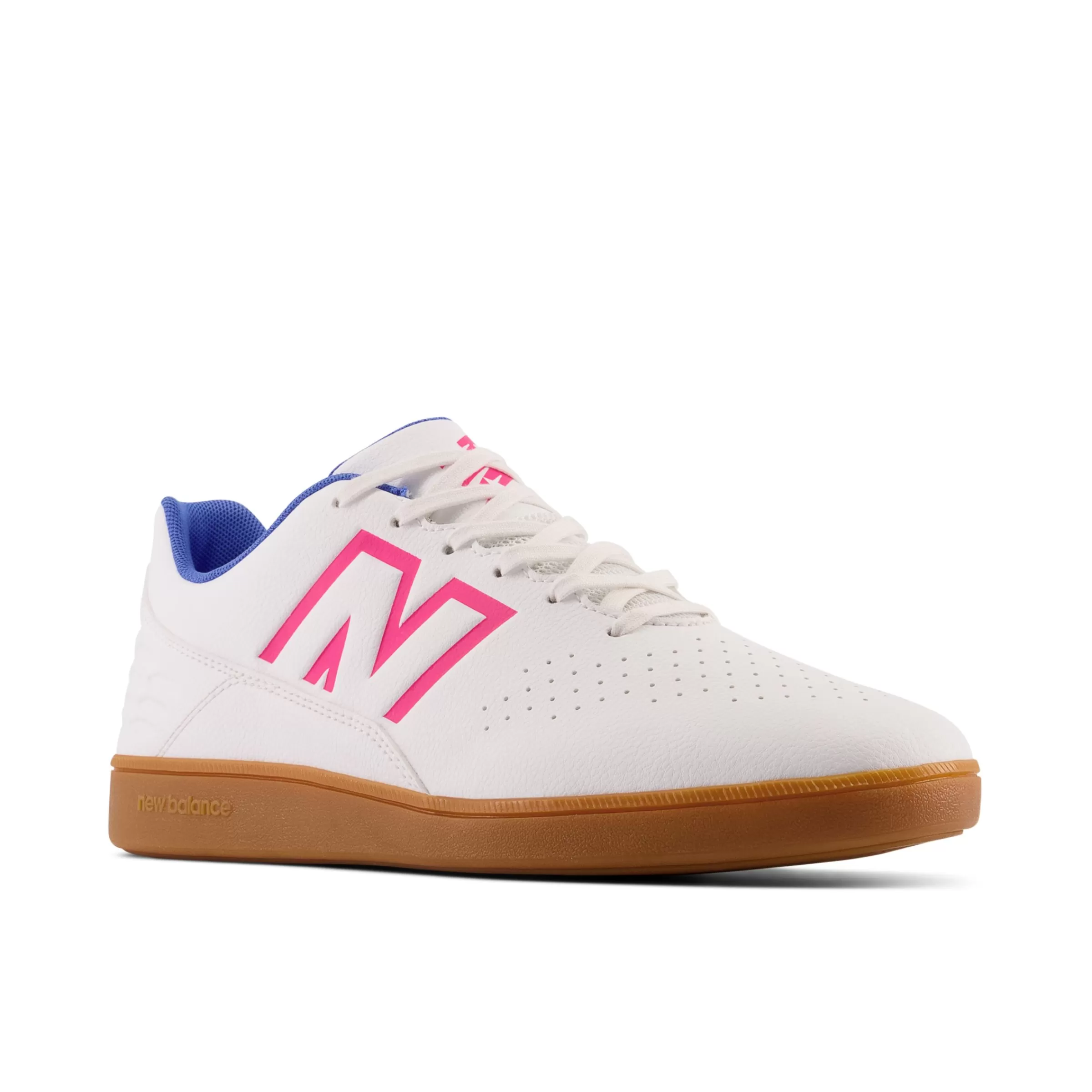 New Balance Sport | Football-Audazov6ControlIN White avec Bright Lapis et Alpha Pink