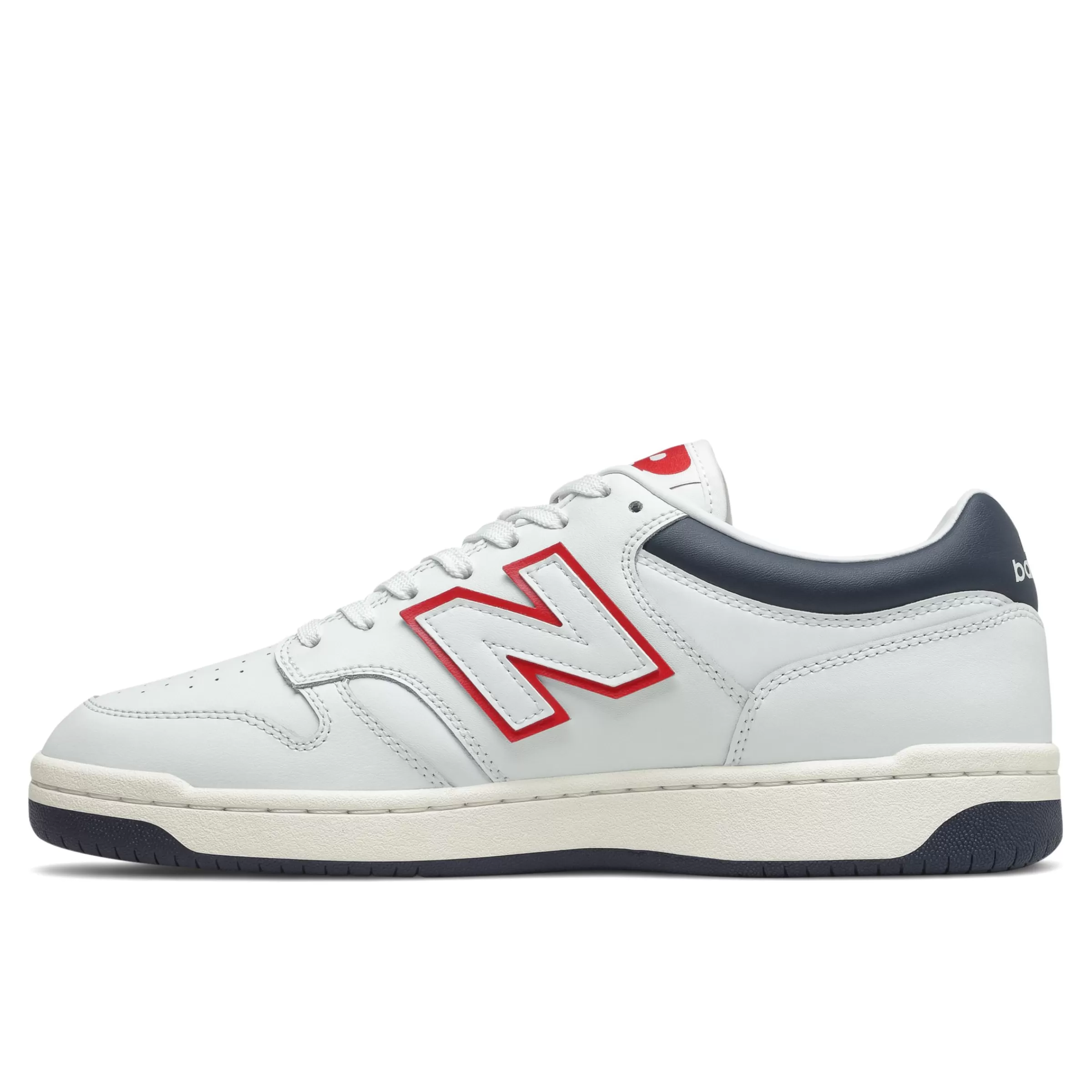 New Balance Chaussures Soldes-BB480 White avec Navy