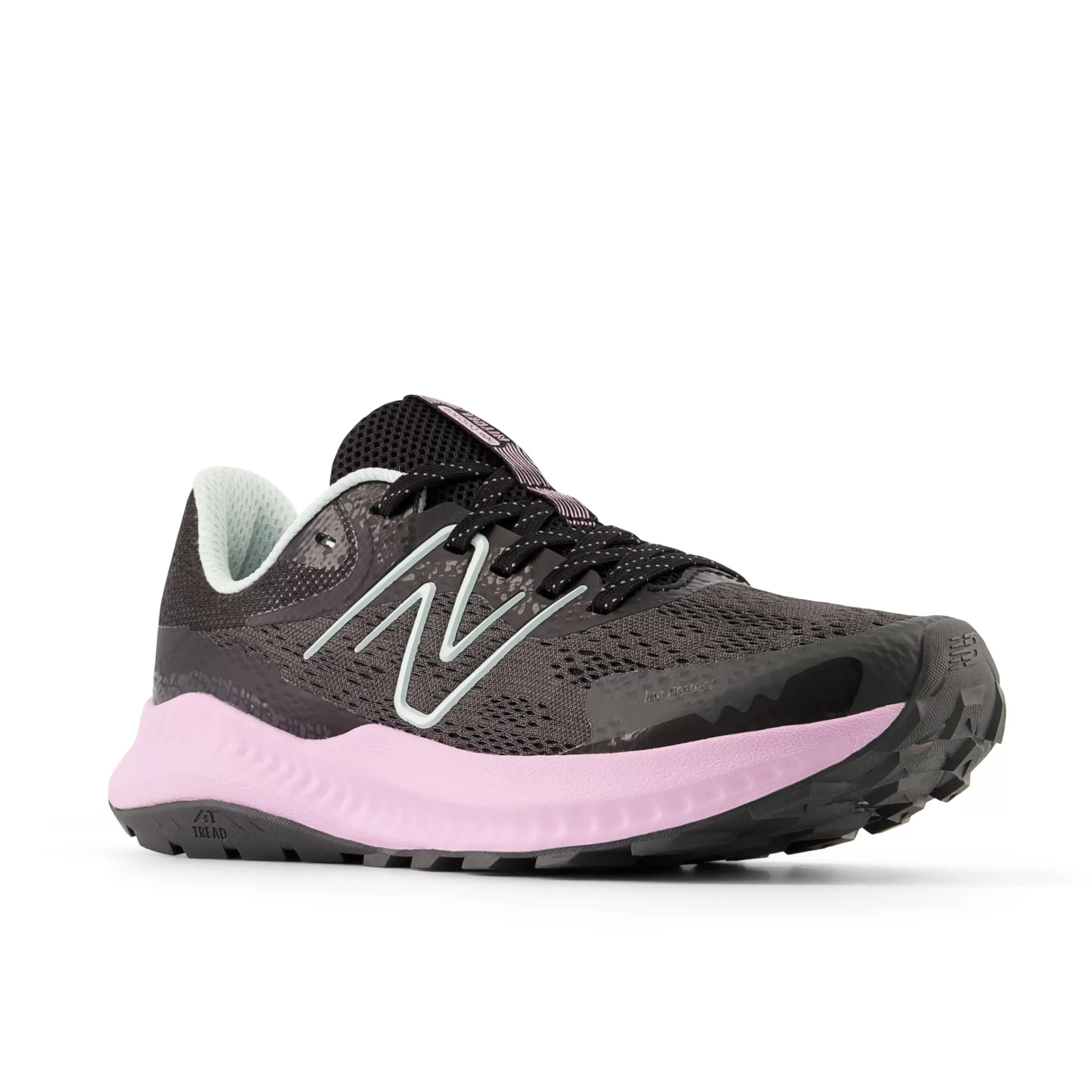 New Balance Chaussures de Running | Distance-DynaSoftNitrelV5 Black avec Lilac Cloud et Light Surf