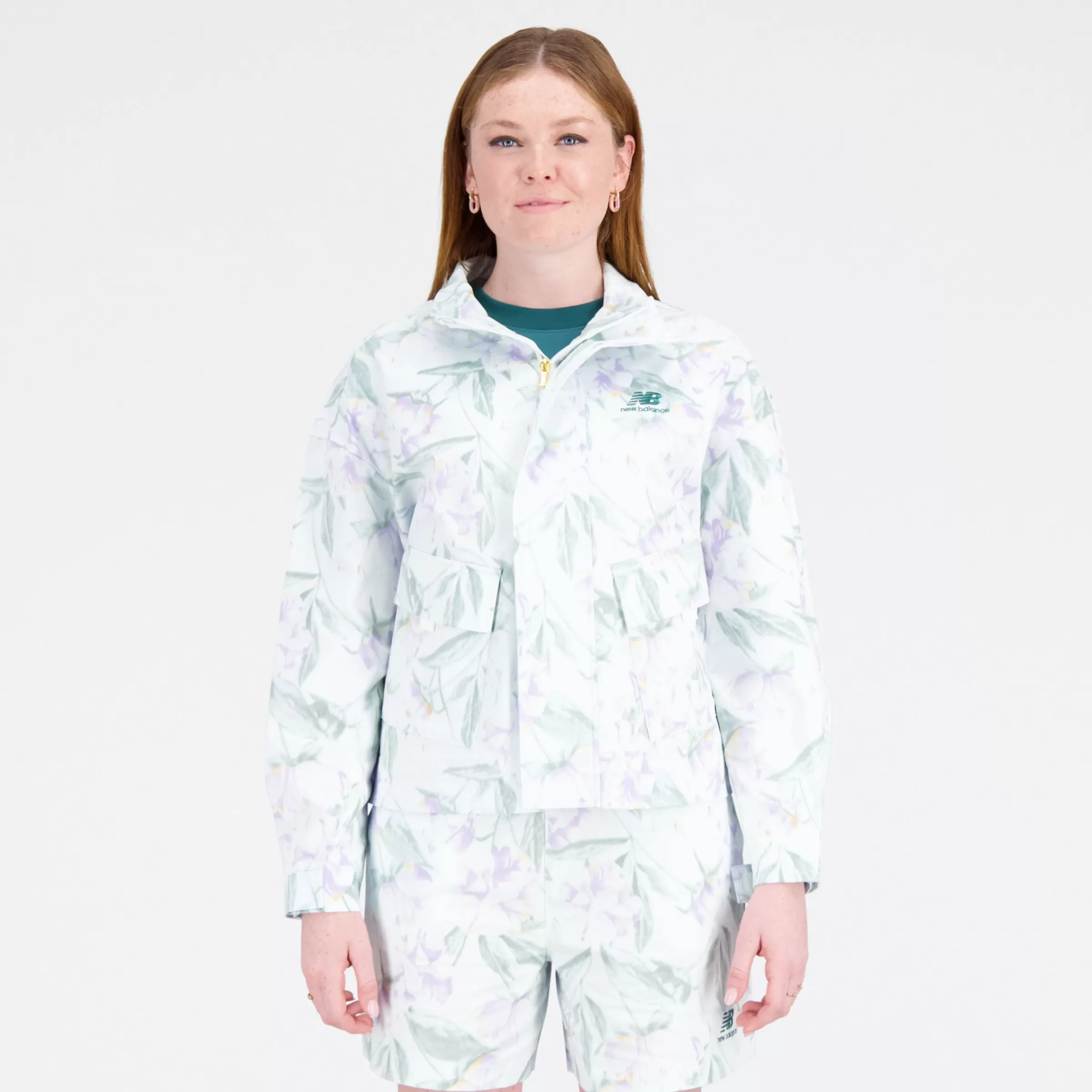 New Balance Vêtements | Vestes-EssentialsBloomyJacket WHITE MULTI