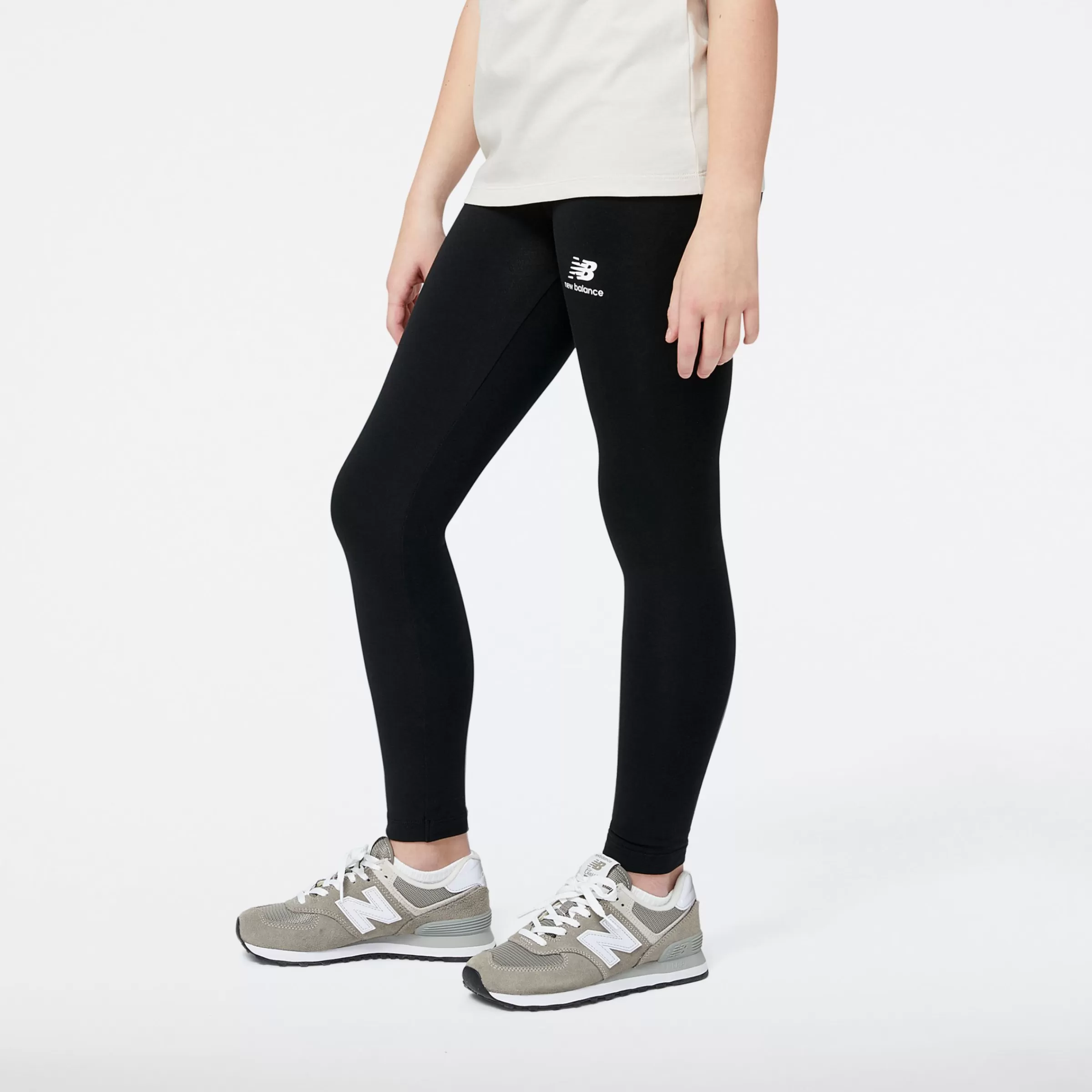 New Balance Vêtements-EssentialsStackedLogoCottonLegging BLACK