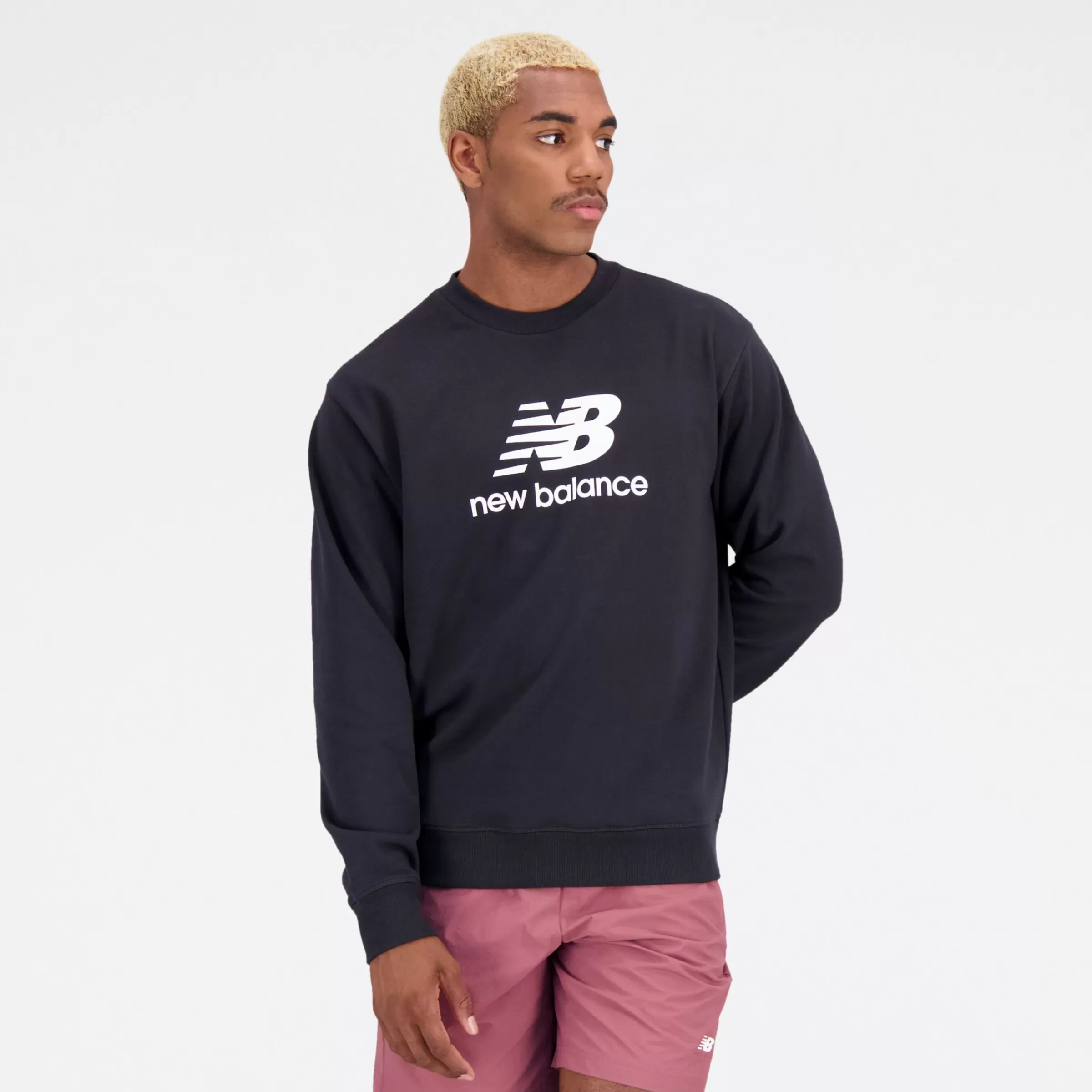 New Balance Vêtements Soldes-EssentialsStackedLogoFrenchTerryCrewneck