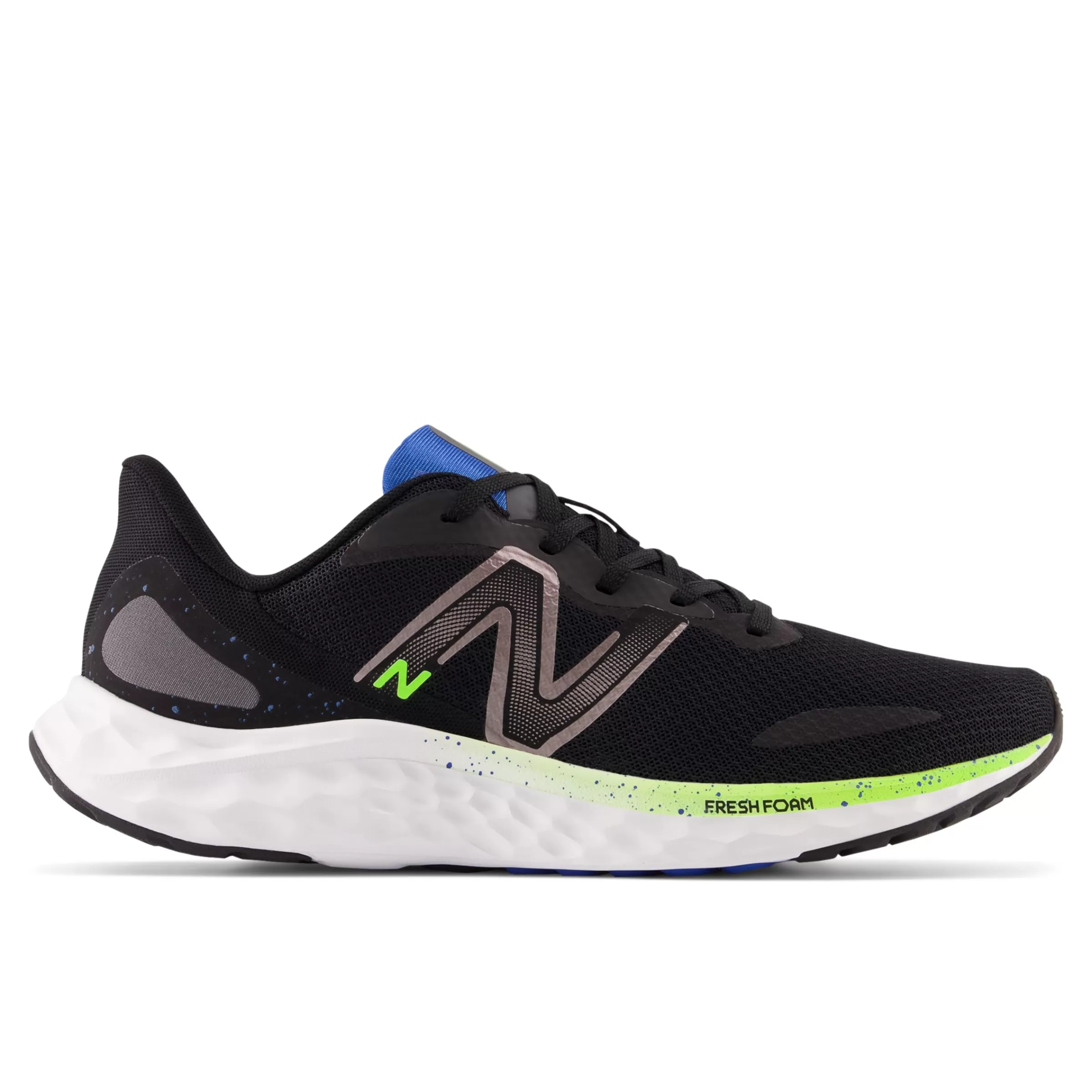 New Balance Chaussures de Running | Distance-FreshFoamArishiv4 Black avec Pixel Green et Cobalt