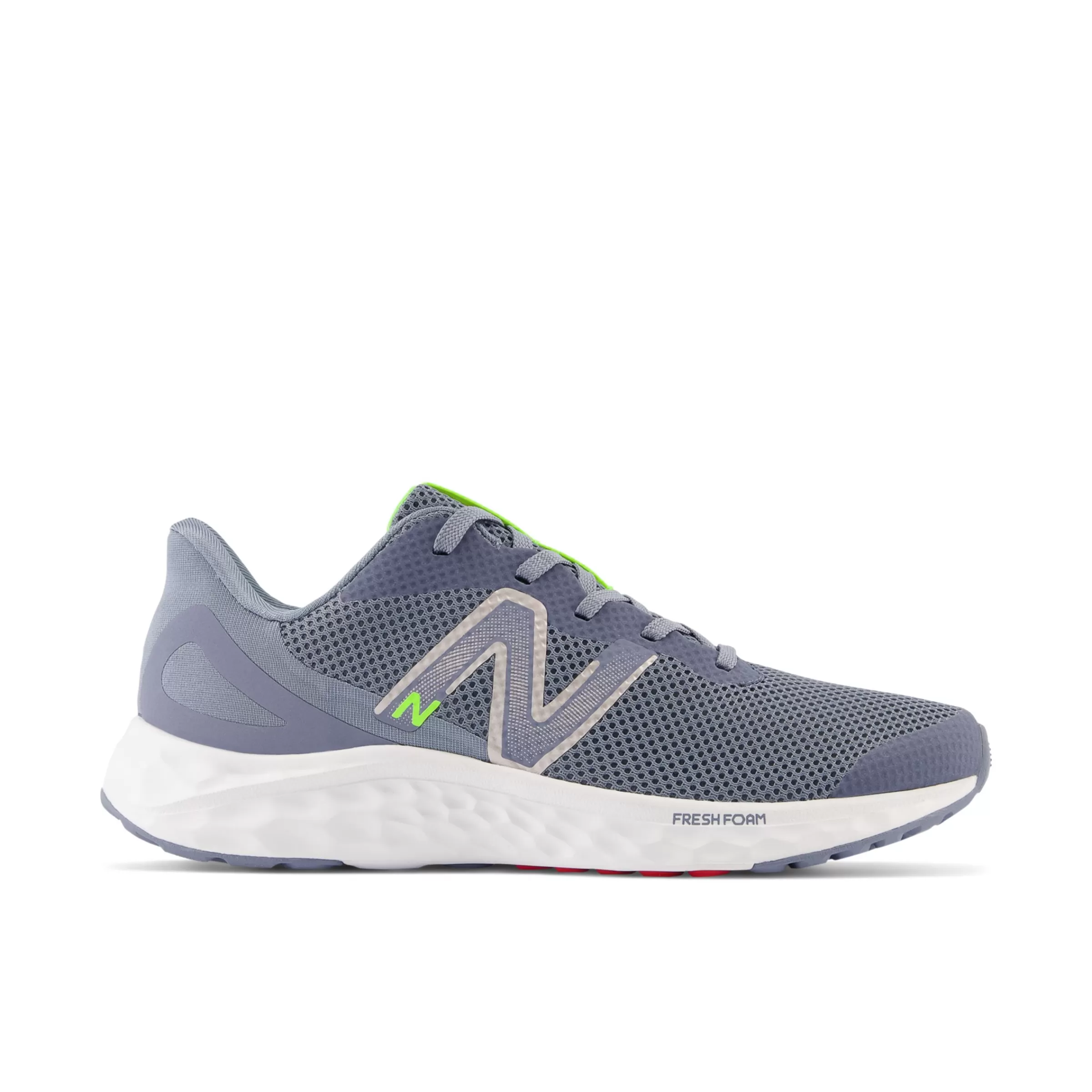 New Balance Chaussures de Running | Chaussures-FreshFoamArishiv4 Arctic Grey avec Pixel Green et True Red