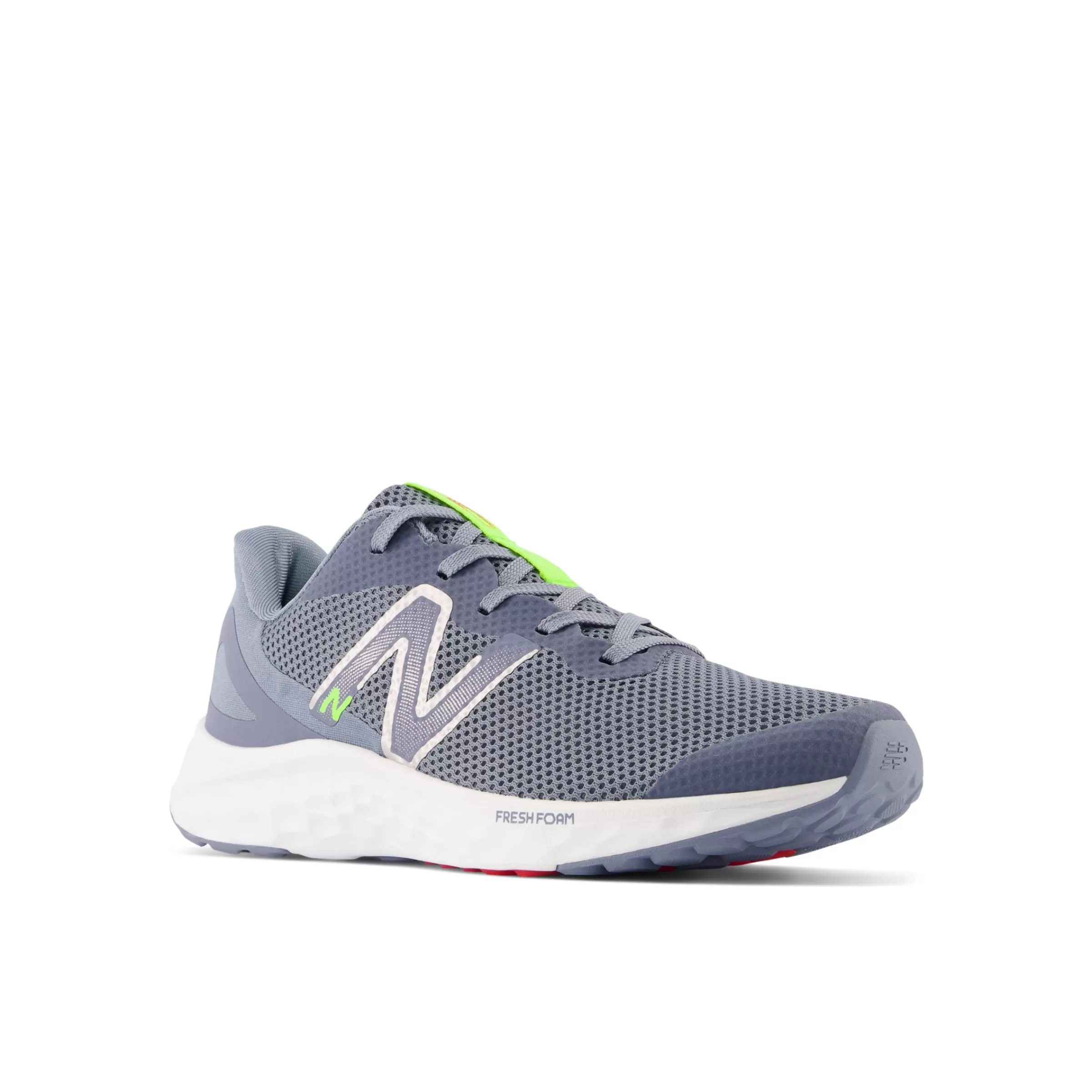 New Balance Chaussures de Running | Chaussures-FreshFoamArishiv4 Arctic Grey avec Pixel Green et True Red