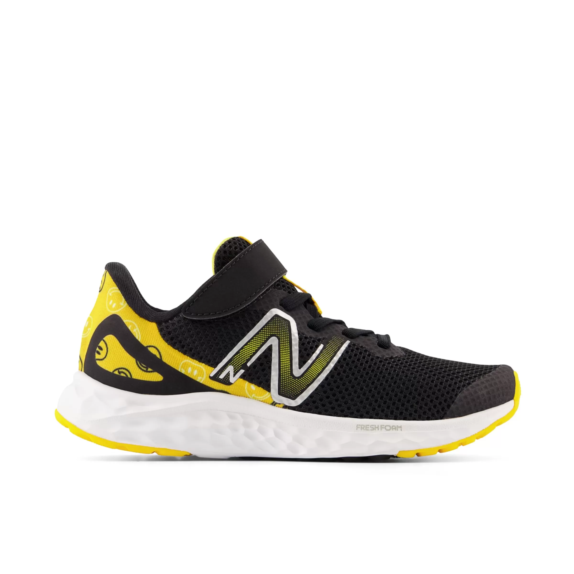 New Balance Chaussures de Running | Chaussures-FreshFoamArishiv4BungeeLacewithTopStrap Black avec Hot Marigold