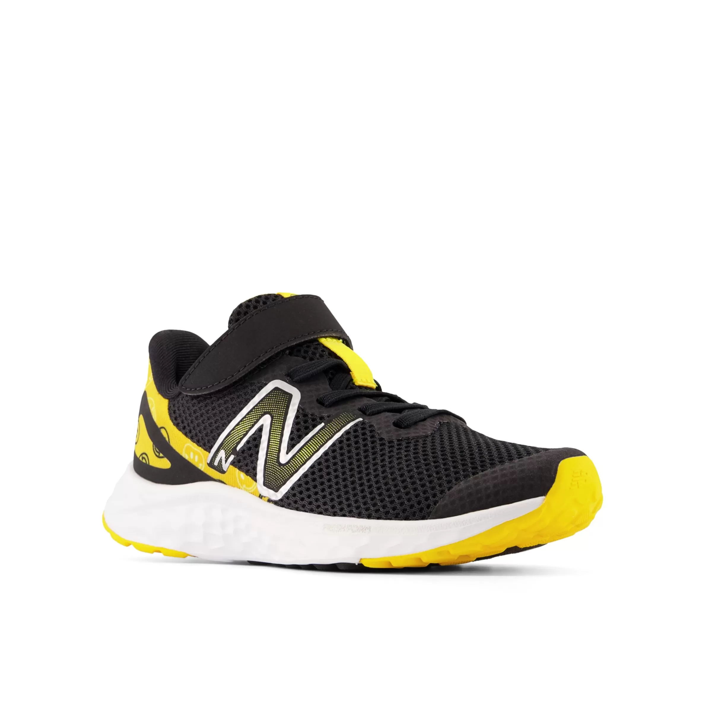 New Balance Chaussures de Running | Chaussures-FreshFoamArishiv4BungeeLacewithTopStrap Black avec Hot Marigold