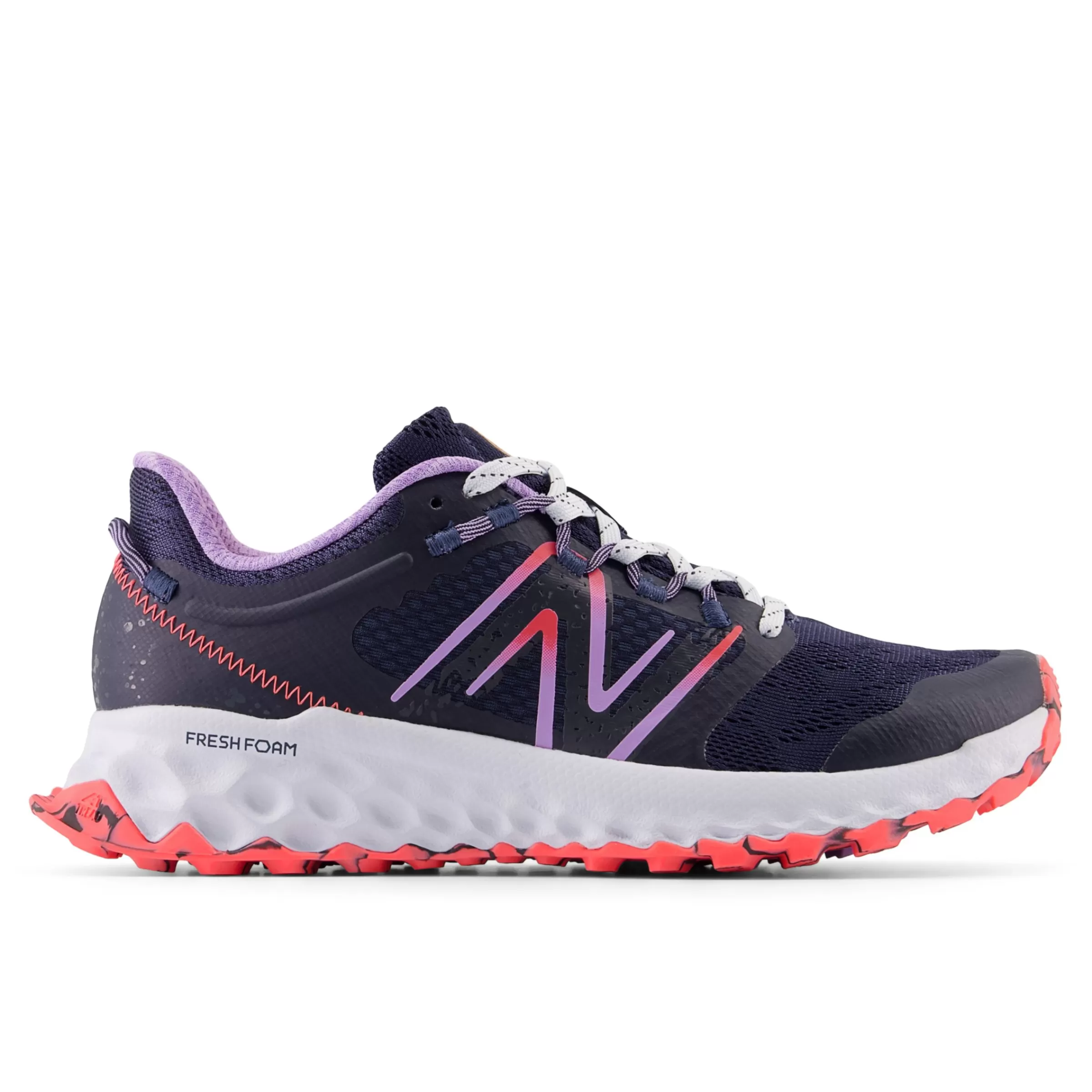 New Balance Chaussures de Running | Course de moyenne distance-FreshFoamGaroé Natural Indigo avec Electric Purple et Electric Red