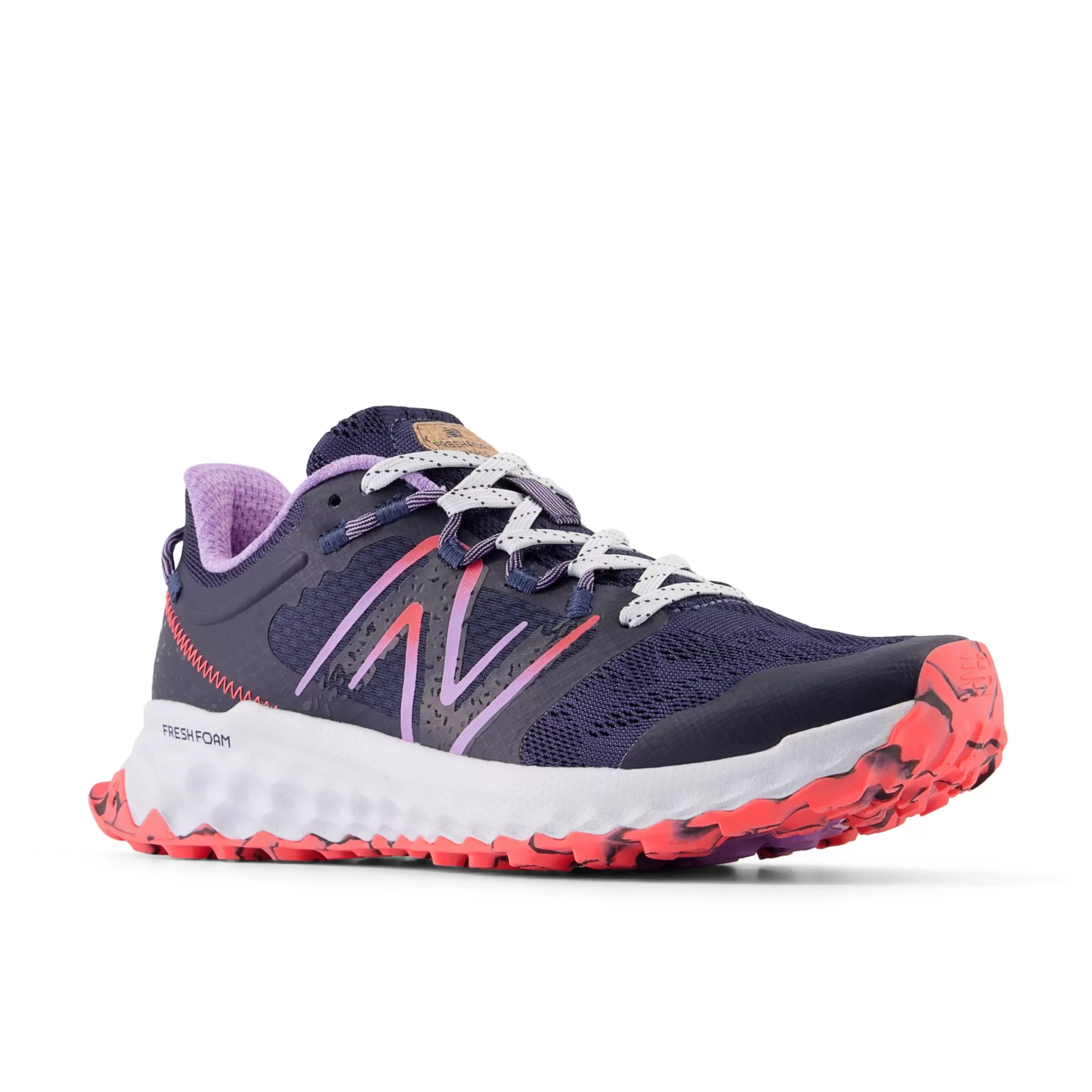 New Balance Chaussures de Running | Course de moyenne distance-FreshFoamGaroé Natural Indigo avec Electric Purple et Electric Red