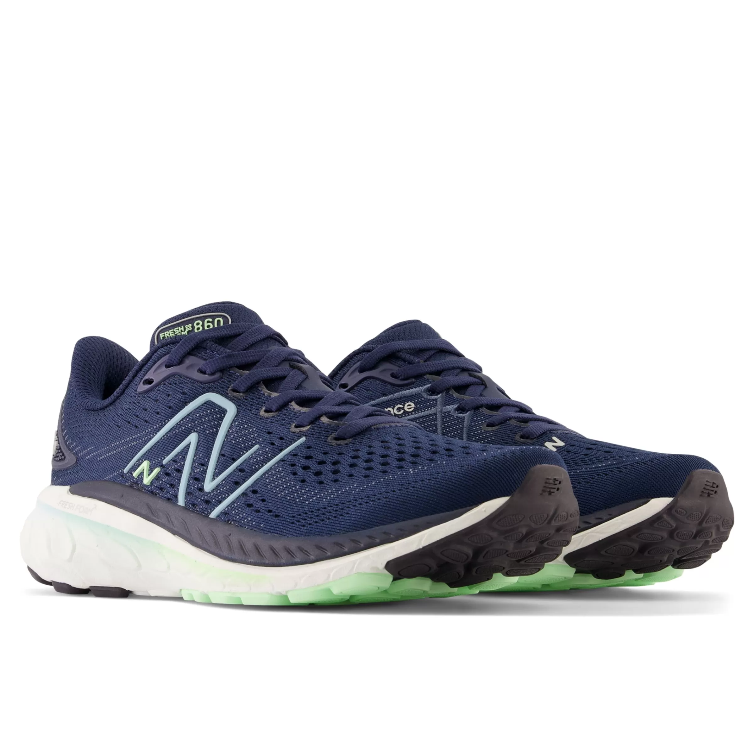 New Balance Fresh Foam x 860 | Chaussures de Running-FreshFoamX860v13 NB Navy avec Bleach Blue et Green Aura