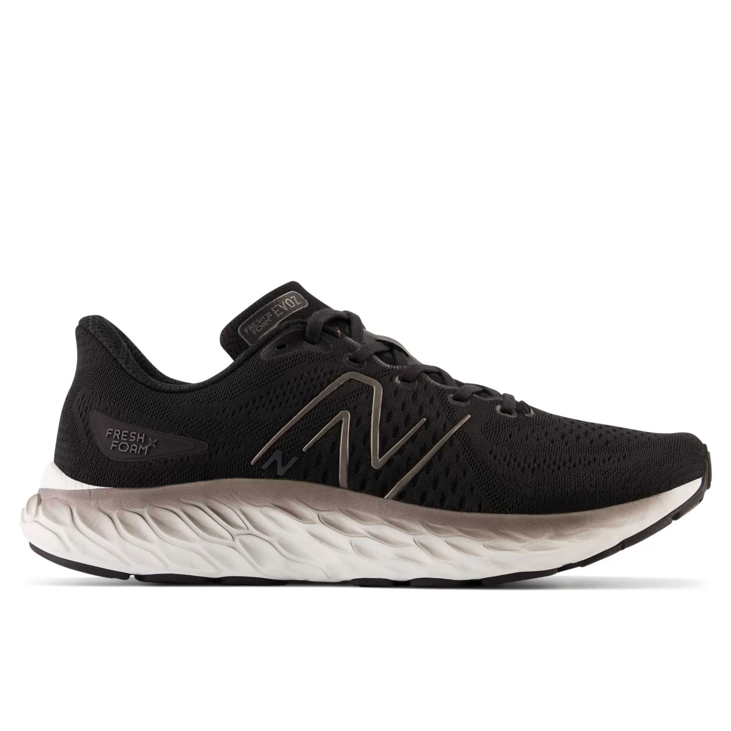 New Balance Chaussures de Running | Course de moyenne distance-FreshFoamXEVOZv3 Black avec Silver Metallic