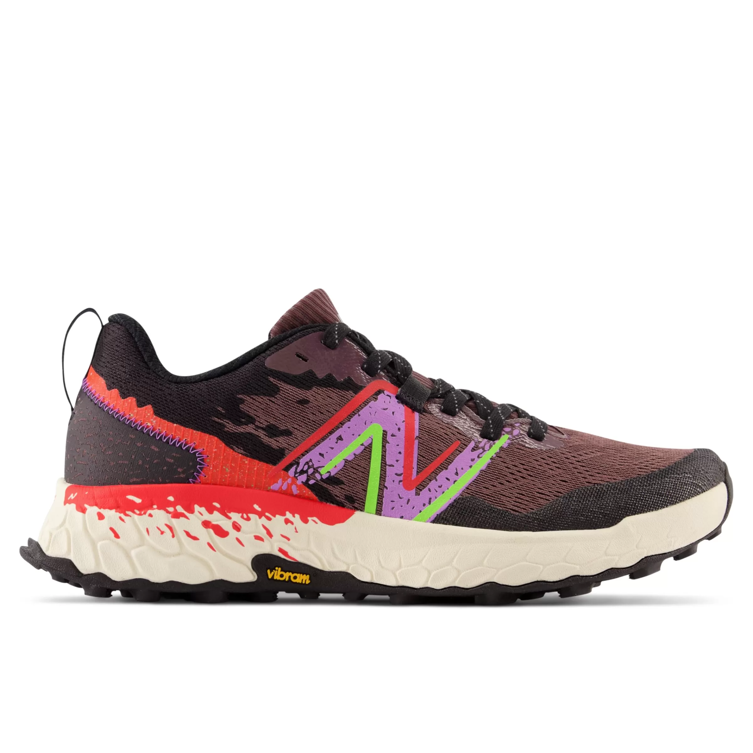 New Balance Chaussures de Running | Course sur longue distance-FreshFoamXHierrov7 Truffle avec Electric Purple et Electric Red