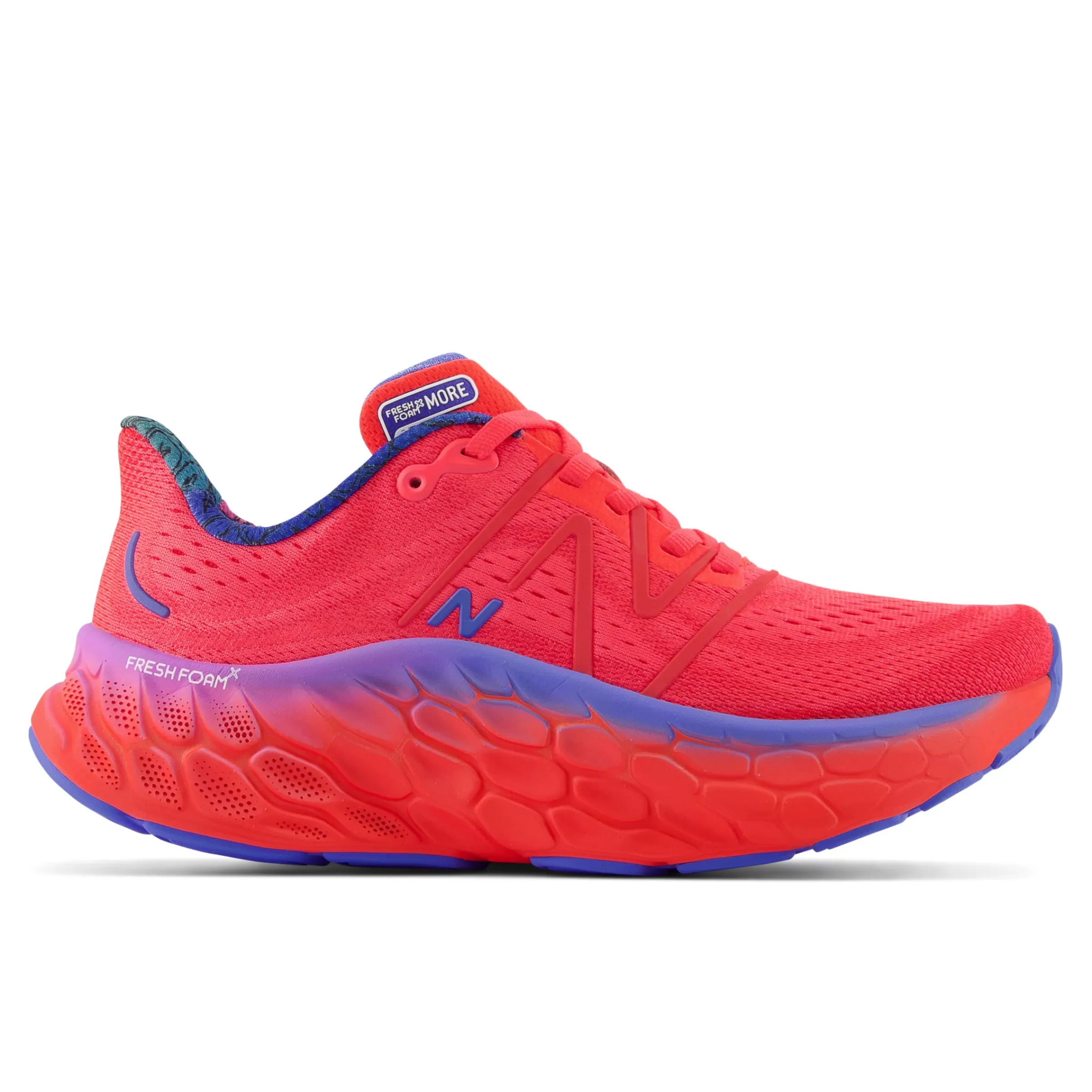 New Balance Fresh Foam x More | Chaussures de Running-FreshFoamXMorev4 Electric Red avec Bright Lapis