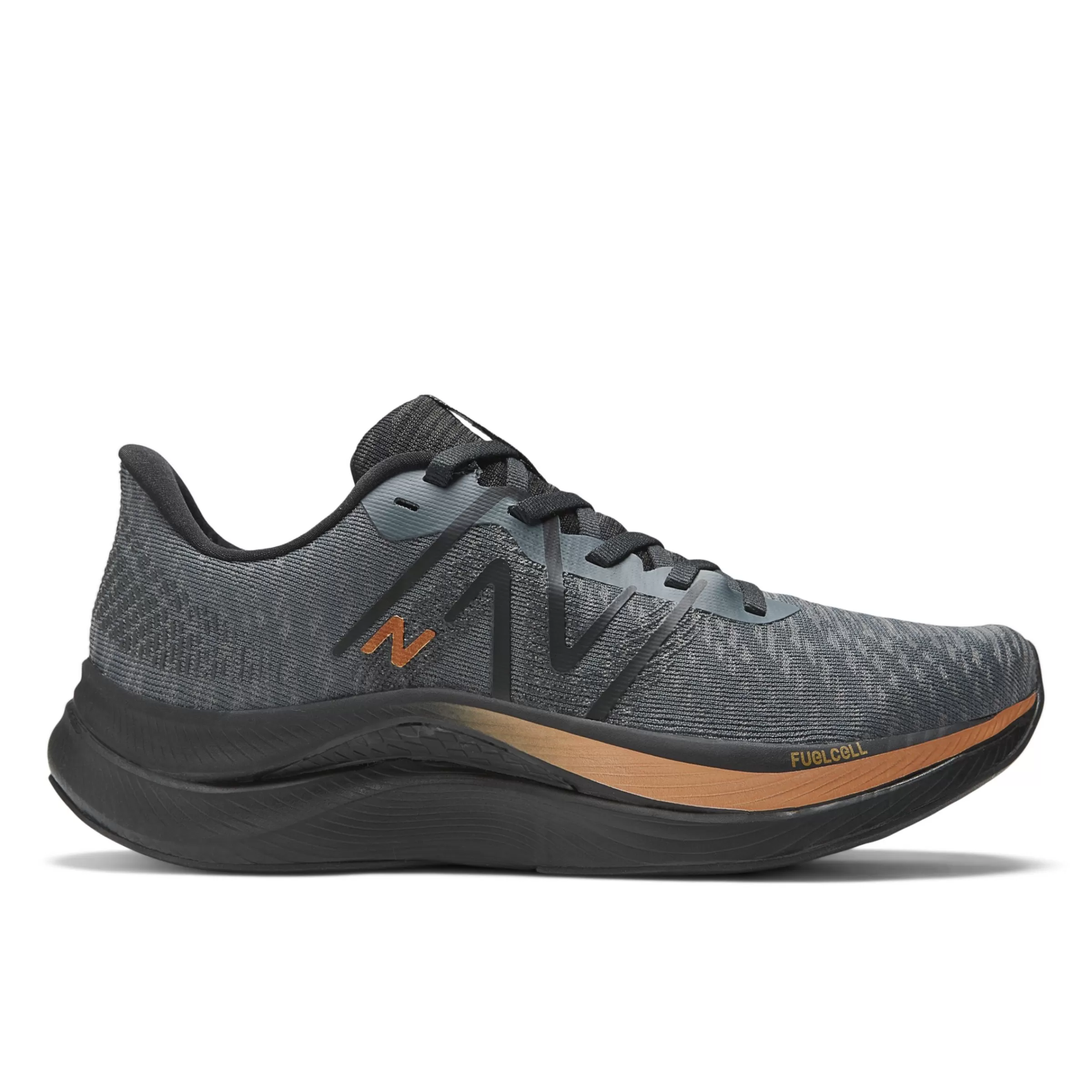 New Balance Chaussures Soldes-FuelCellPropelv4 Graphite avec Black et Copper Metallic