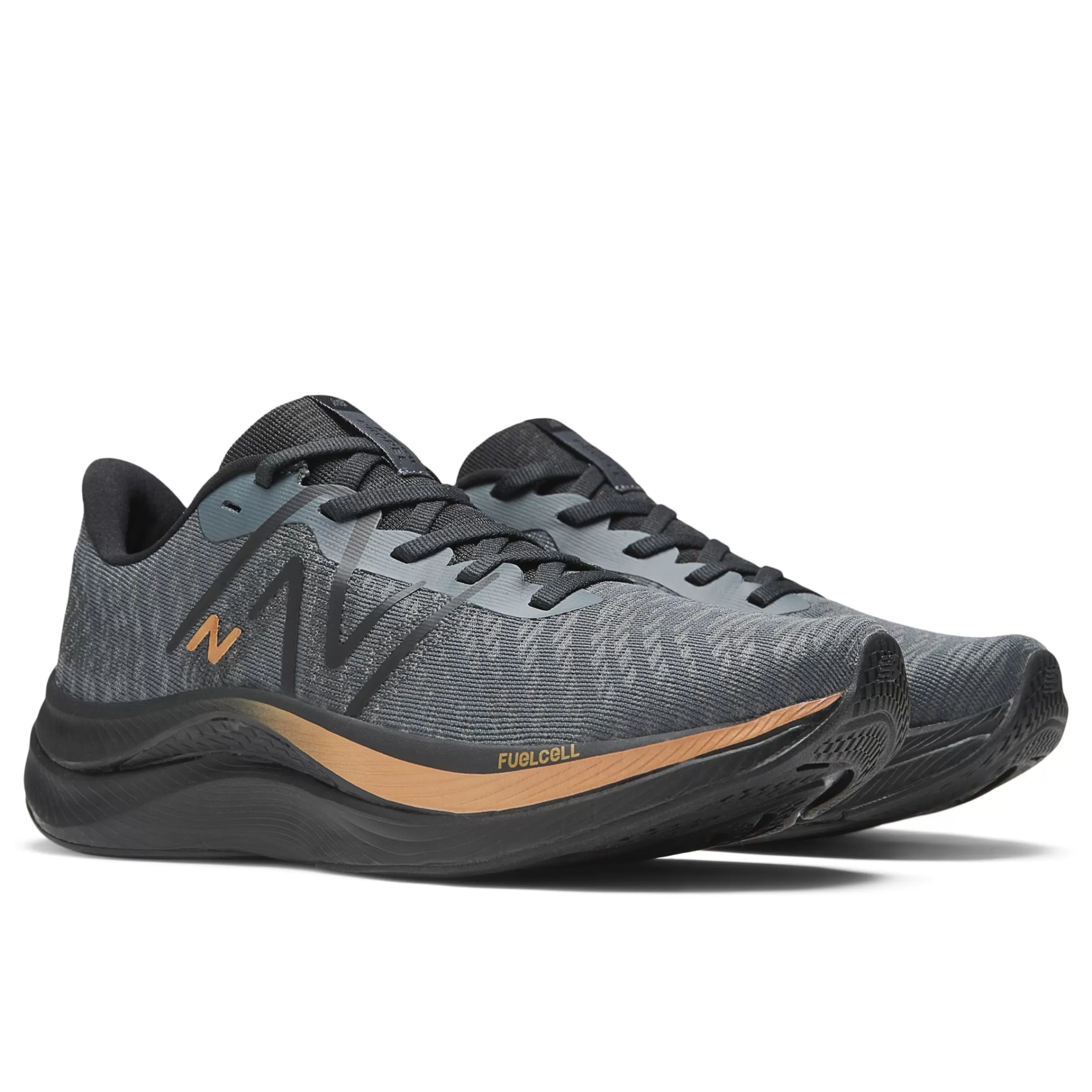 New Balance Chaussures Soldes-FuelCellPropelv4 Graphite avec Black et Copper Metallic