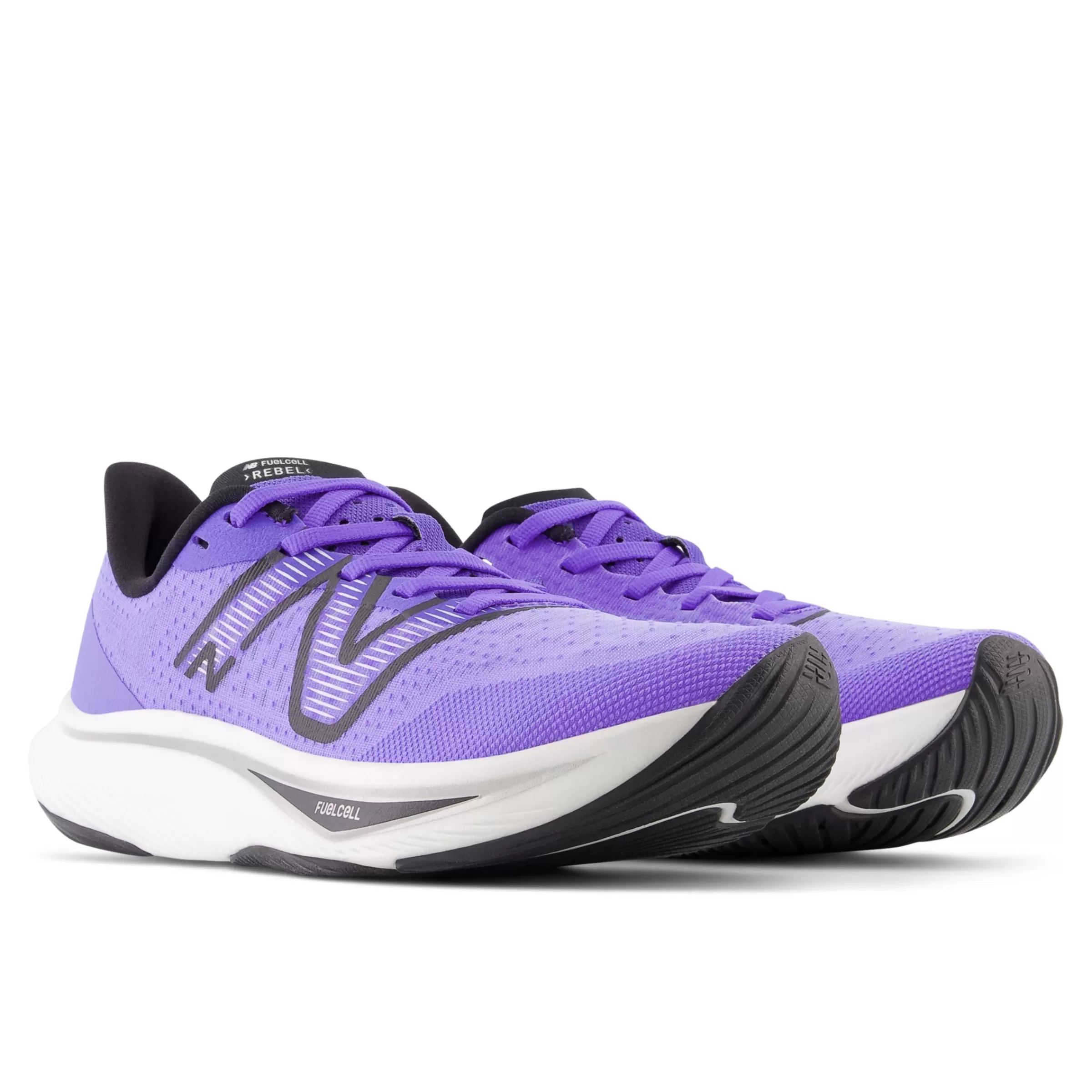 New Balance Chaussures de Running | Course de moyenne distance-FuelCellRebelv3 Electric Indigo avec Black