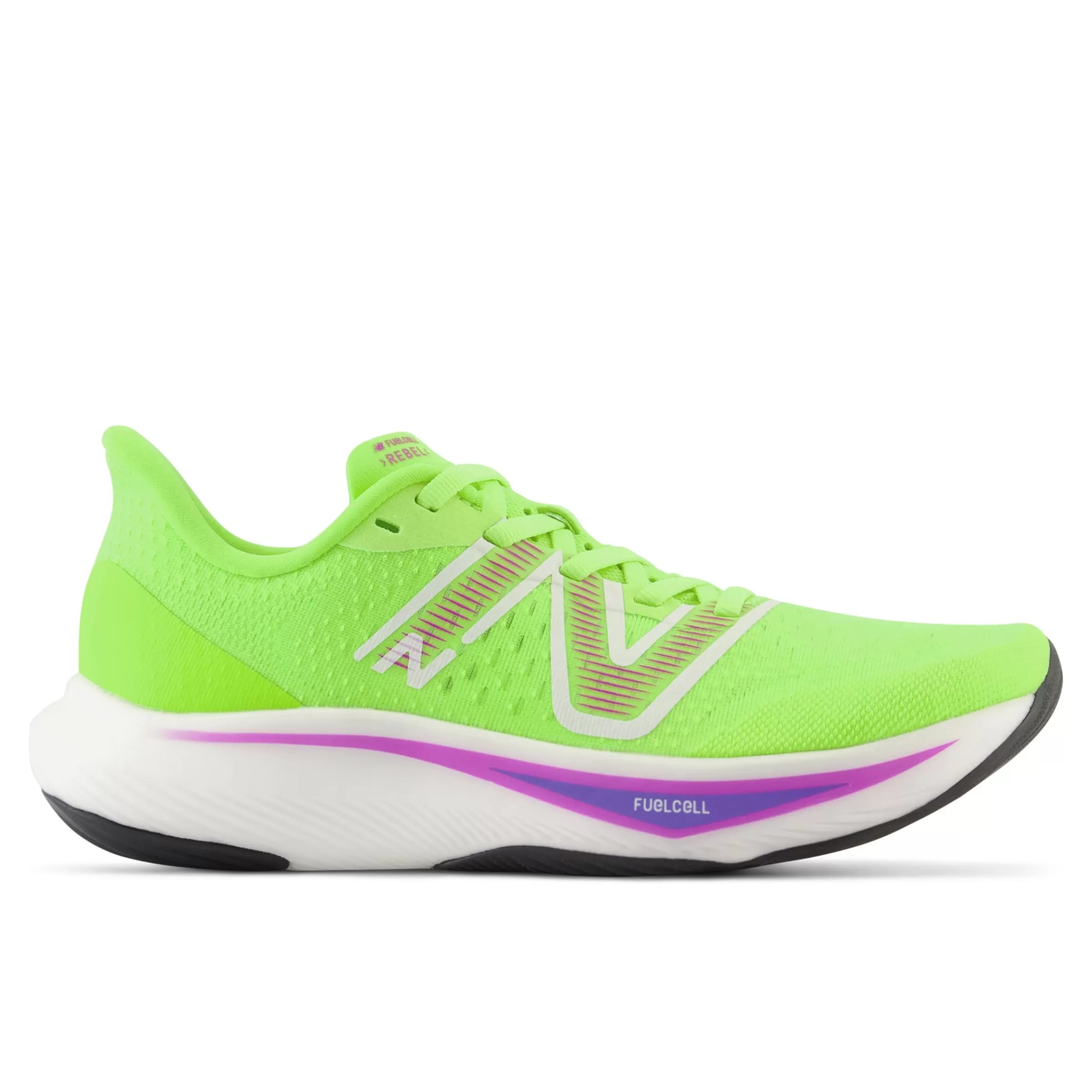 New Balance Chaussures de Running | Course de moyenne distance-FuelCellRebelv3 Thirty Watt avec Electric Indigo et Cosmic Rose