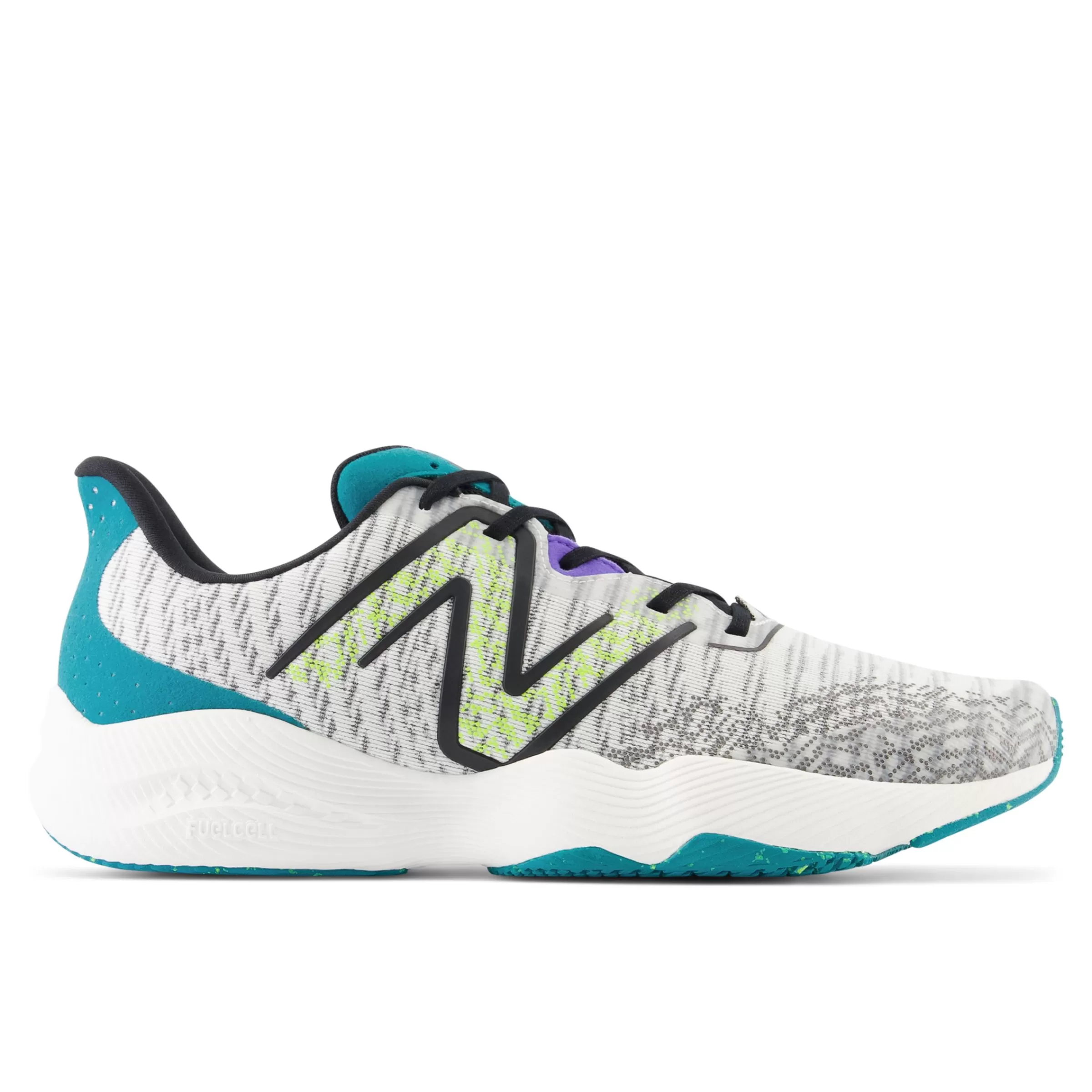 New Balance Entraînement | Chaussures-FuelCellShiftTRv2 White avec Black et Team Teal