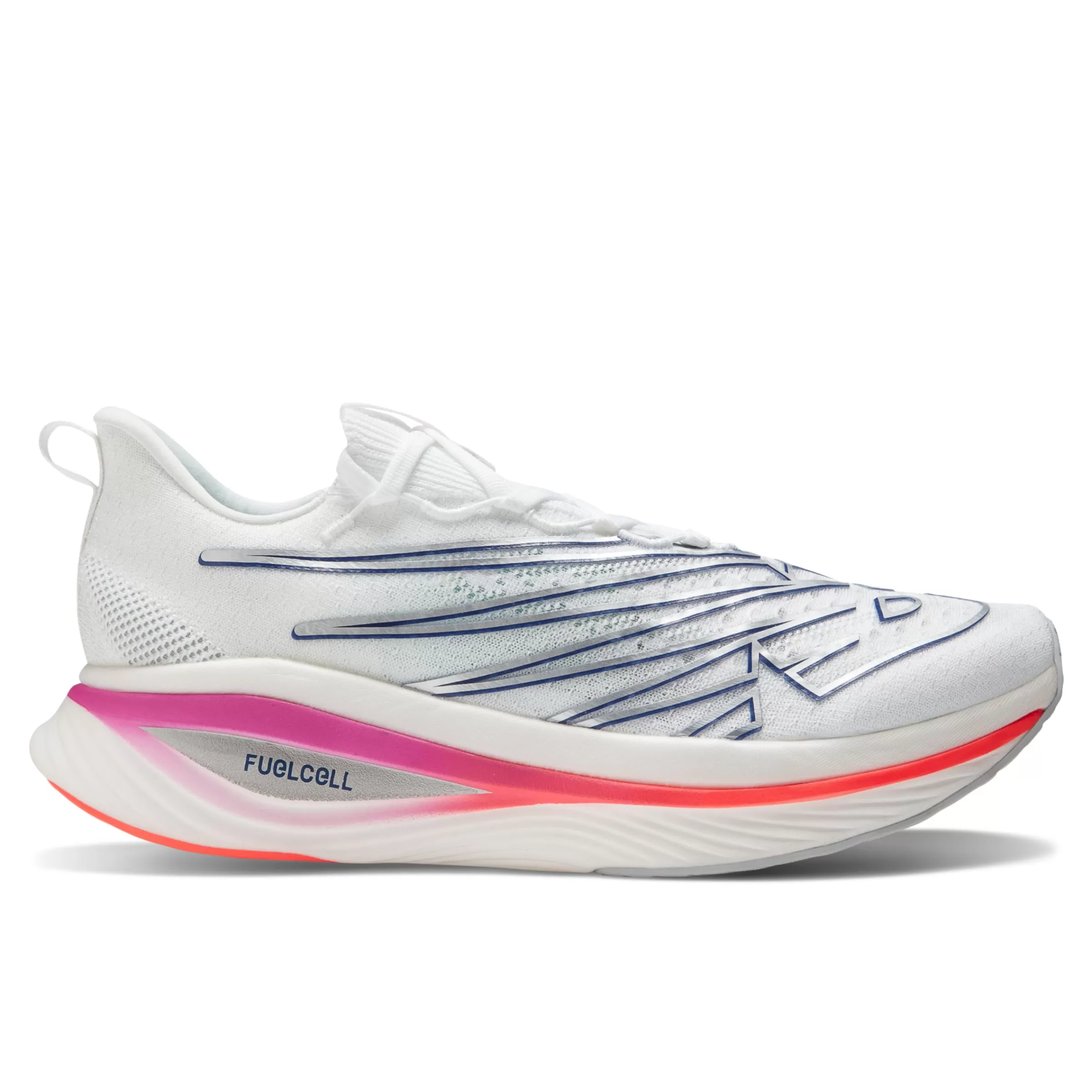 New Balance FuelCell SuperComp Elite | Chaussures de Running-FuelCellSuperCompElitev3 White avec Victory Blue