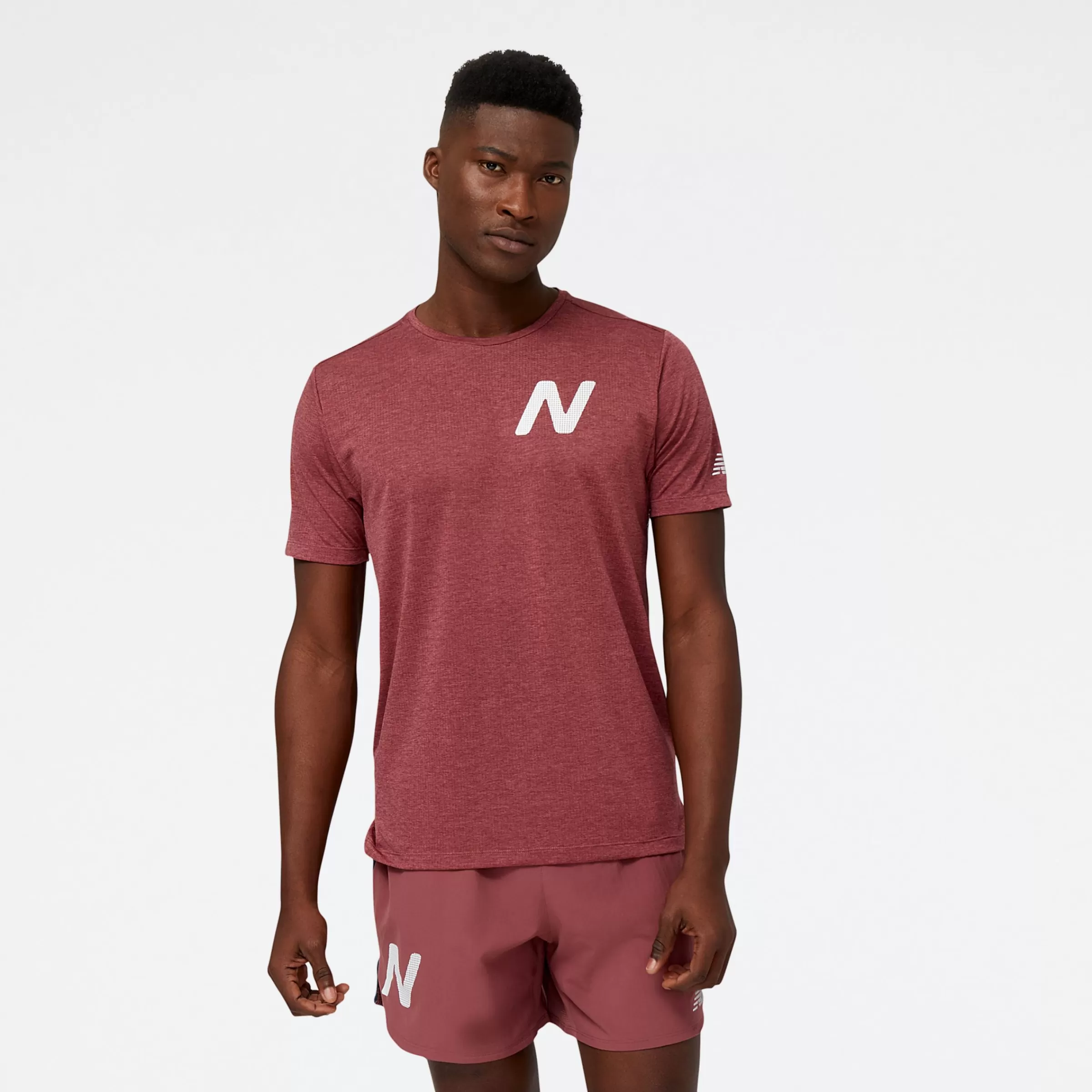 New Balance T-shirts et hauts | Vêtements de Running-GraphicImpactRunShortSleeve