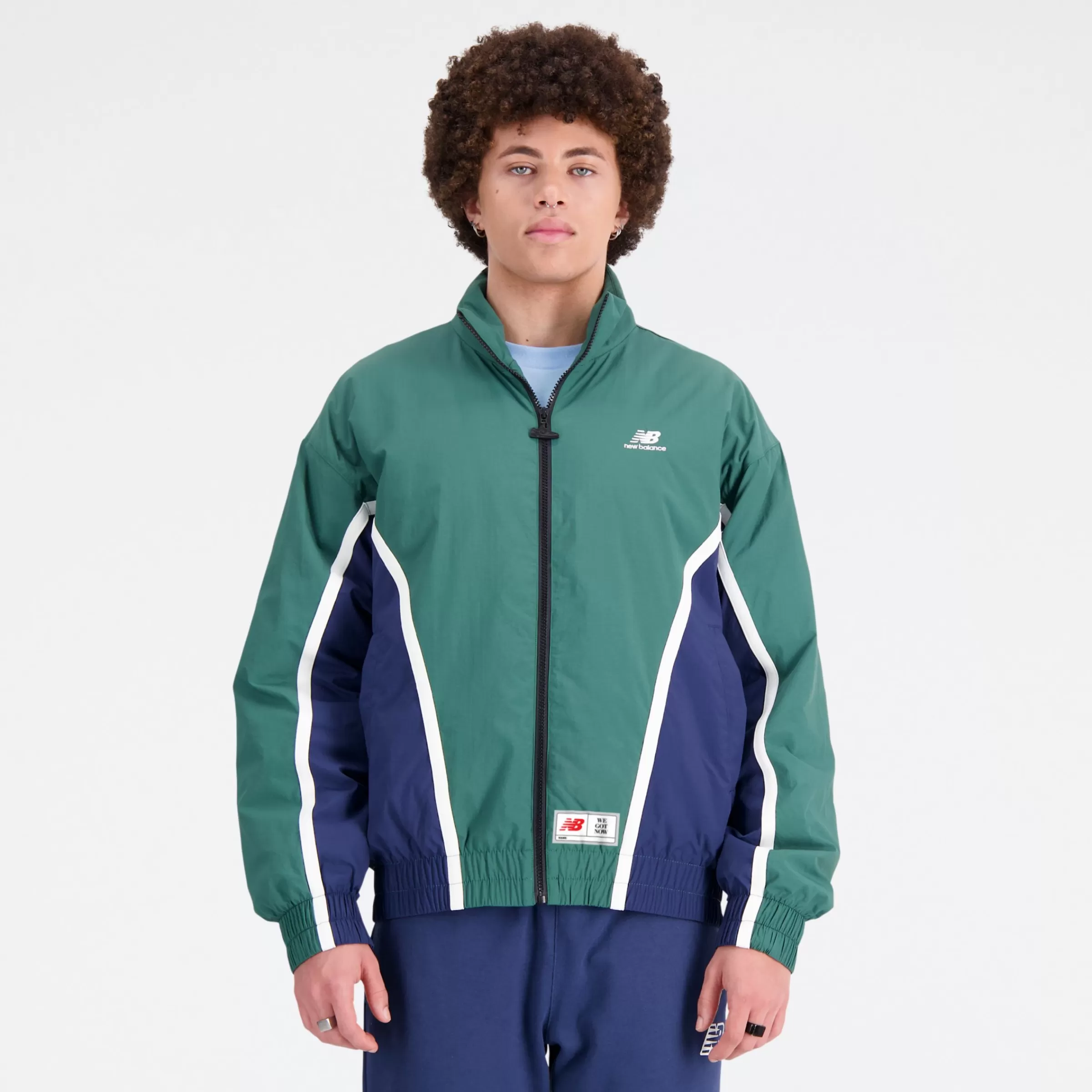 New Balance Sport | Vêtements-HoopsWovenJacket TEAM FOREST GREEN