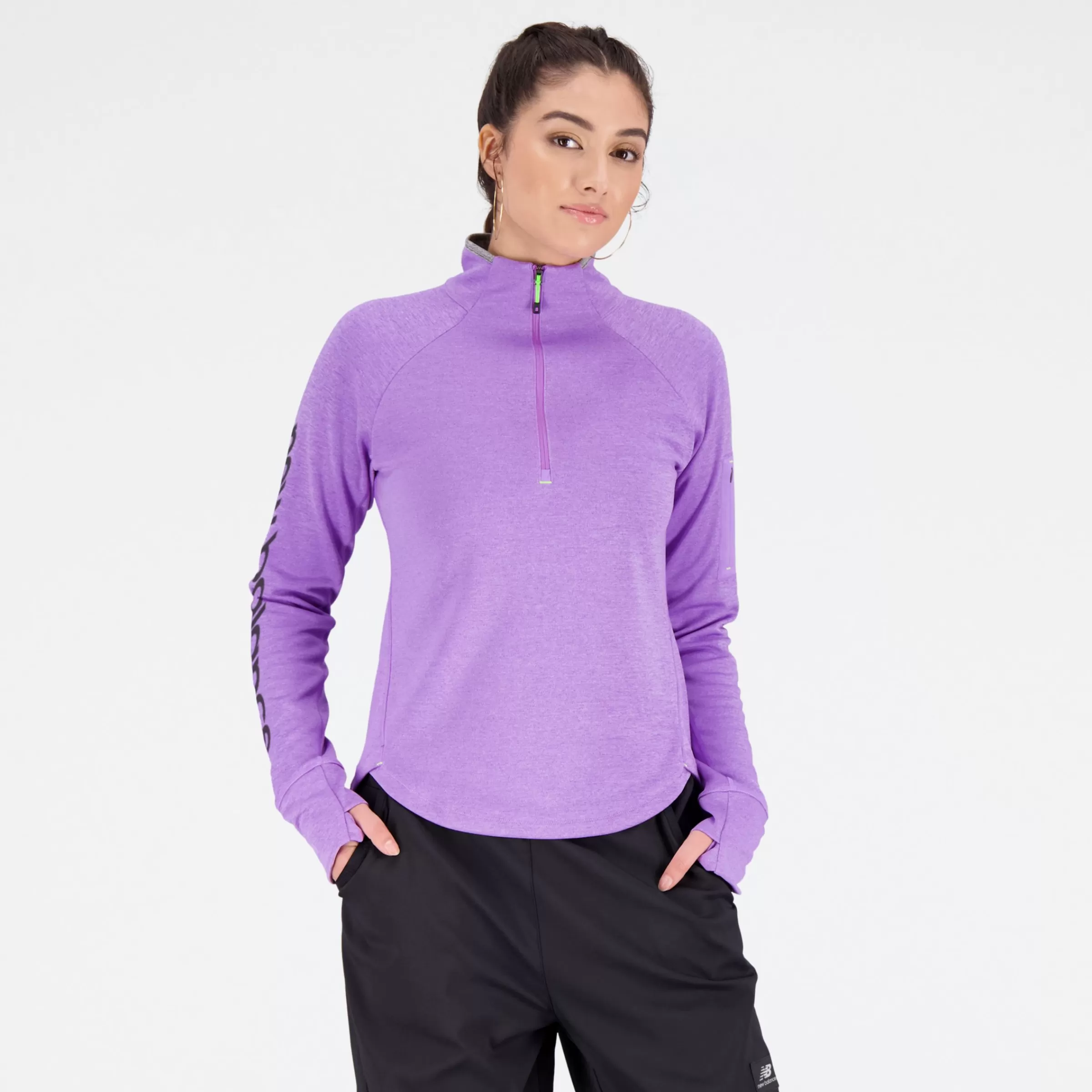 New Balance T-shirts et hauts | Vêtements de Running-ImpactRunATHalfZipPullover