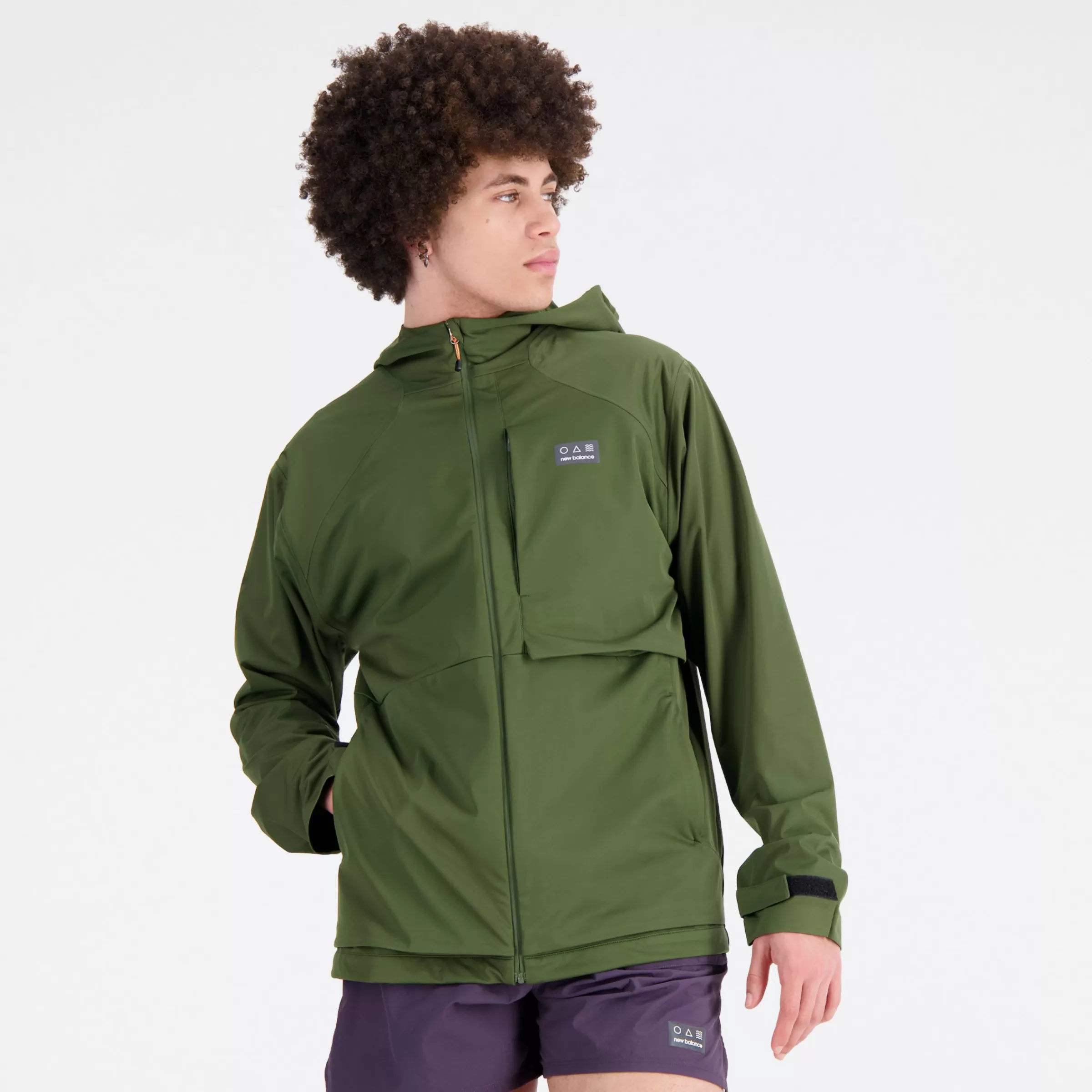 New Balance Vêtements Soldes-ImpactRunATWaterproofJacket KOMBU