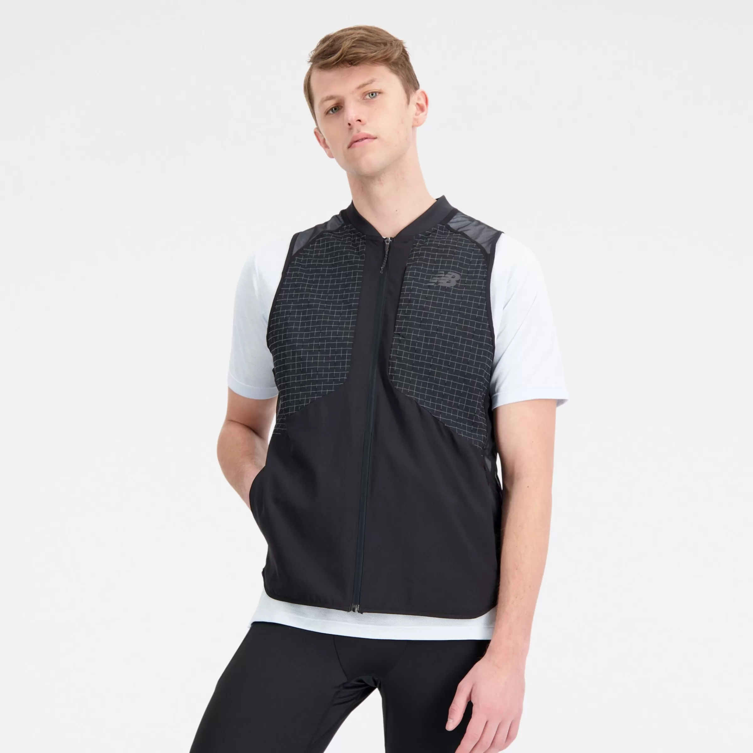 New Balance Vêtements Soldes-ImpactRunLuminousPackableVest BLACK