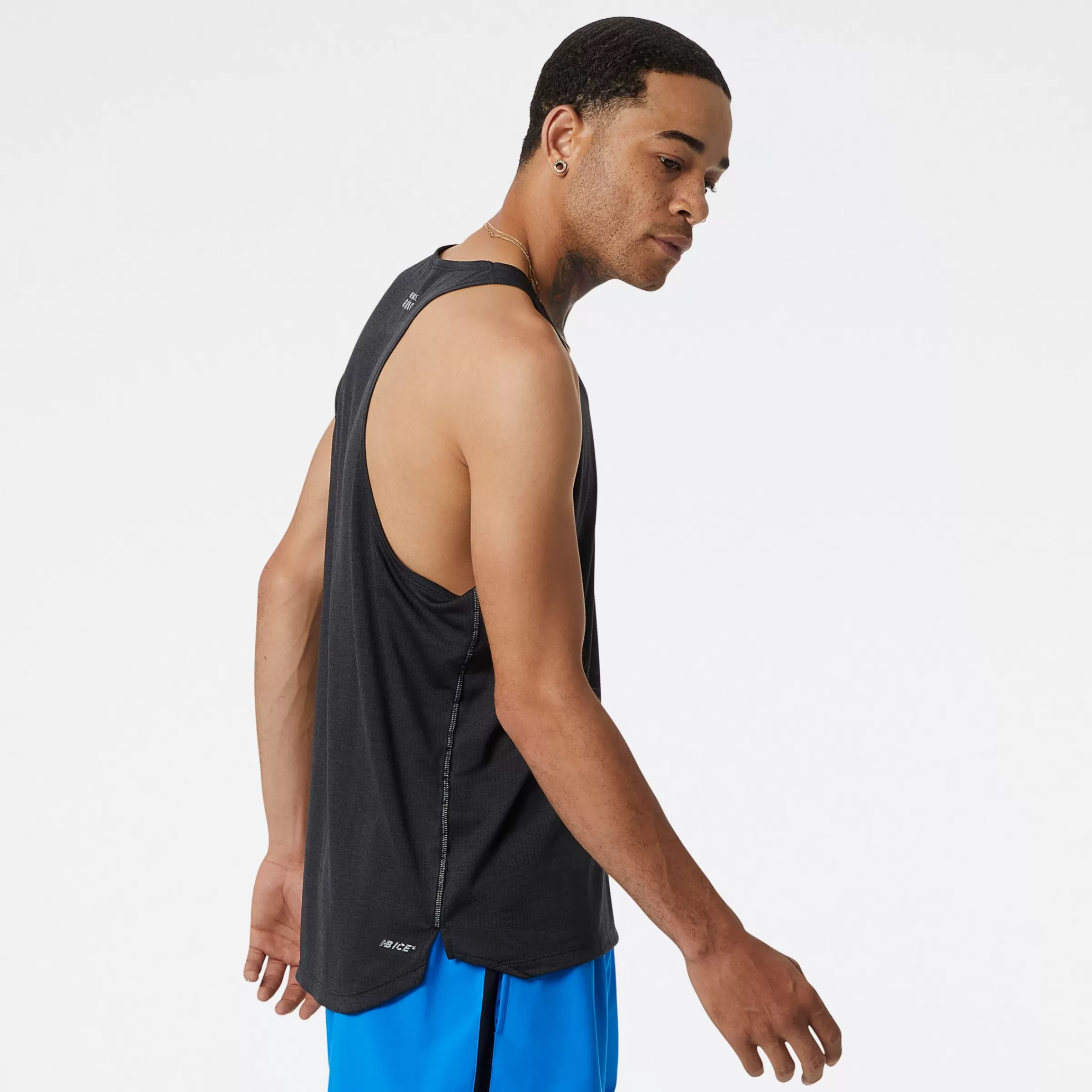 New Balance Vêtements Soldes-ImpactRunSinglet BLACK