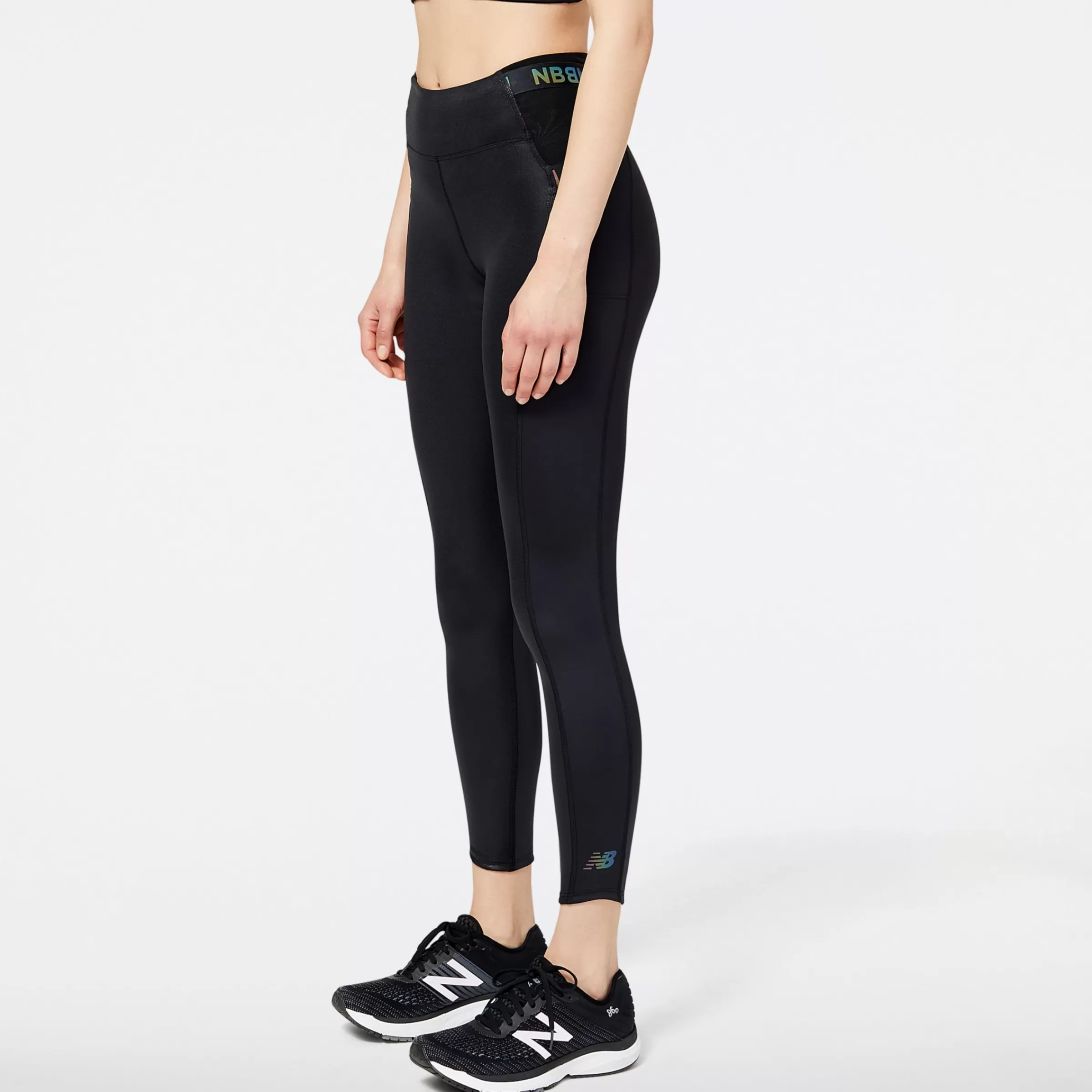 New Balance Vêtements de Running | Pantalons et collants-LeggingsQSpeedShapeShield7/8 BLACK